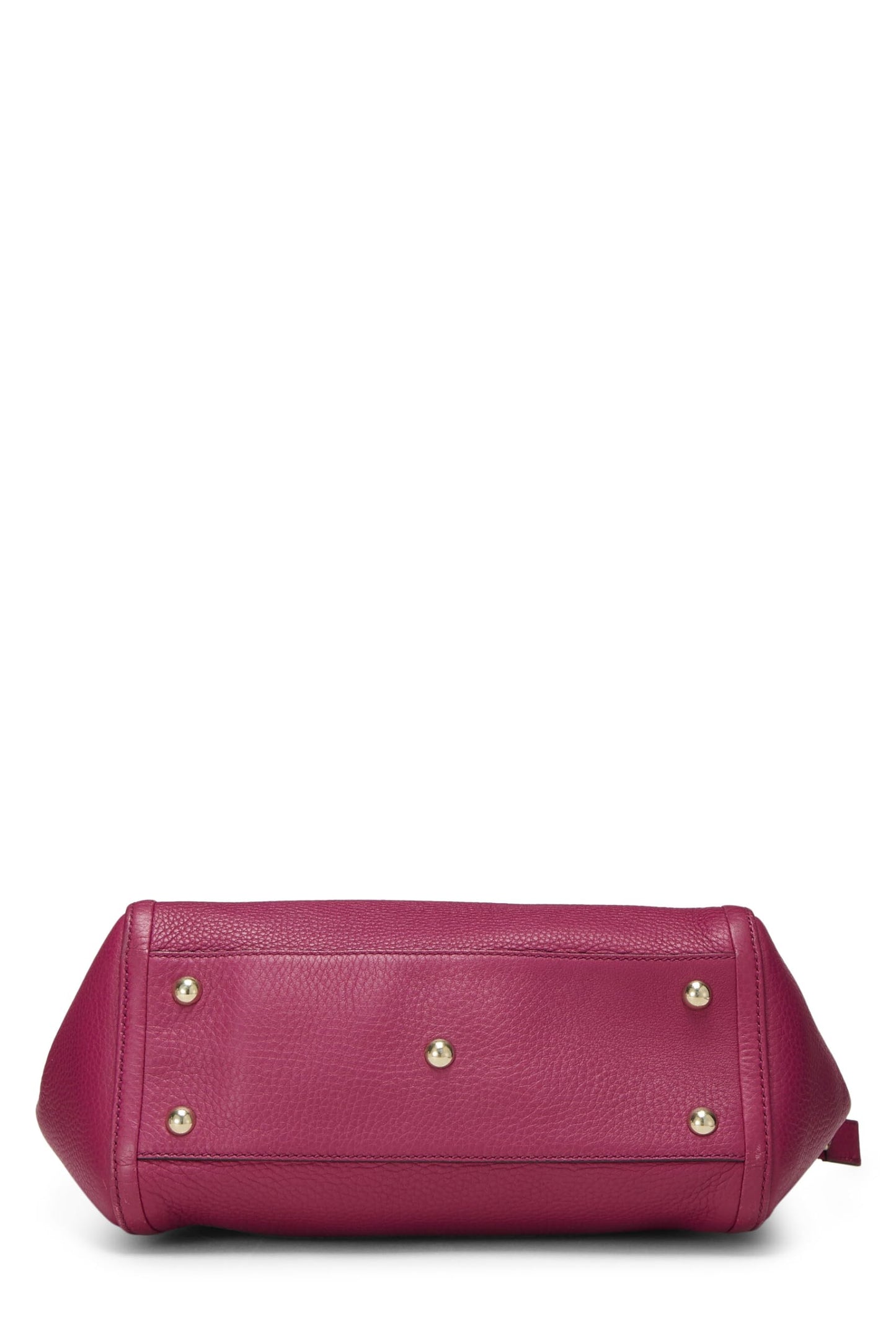 Gucci, Purple Grained Leather Soho Top Handle Bag, Purple
