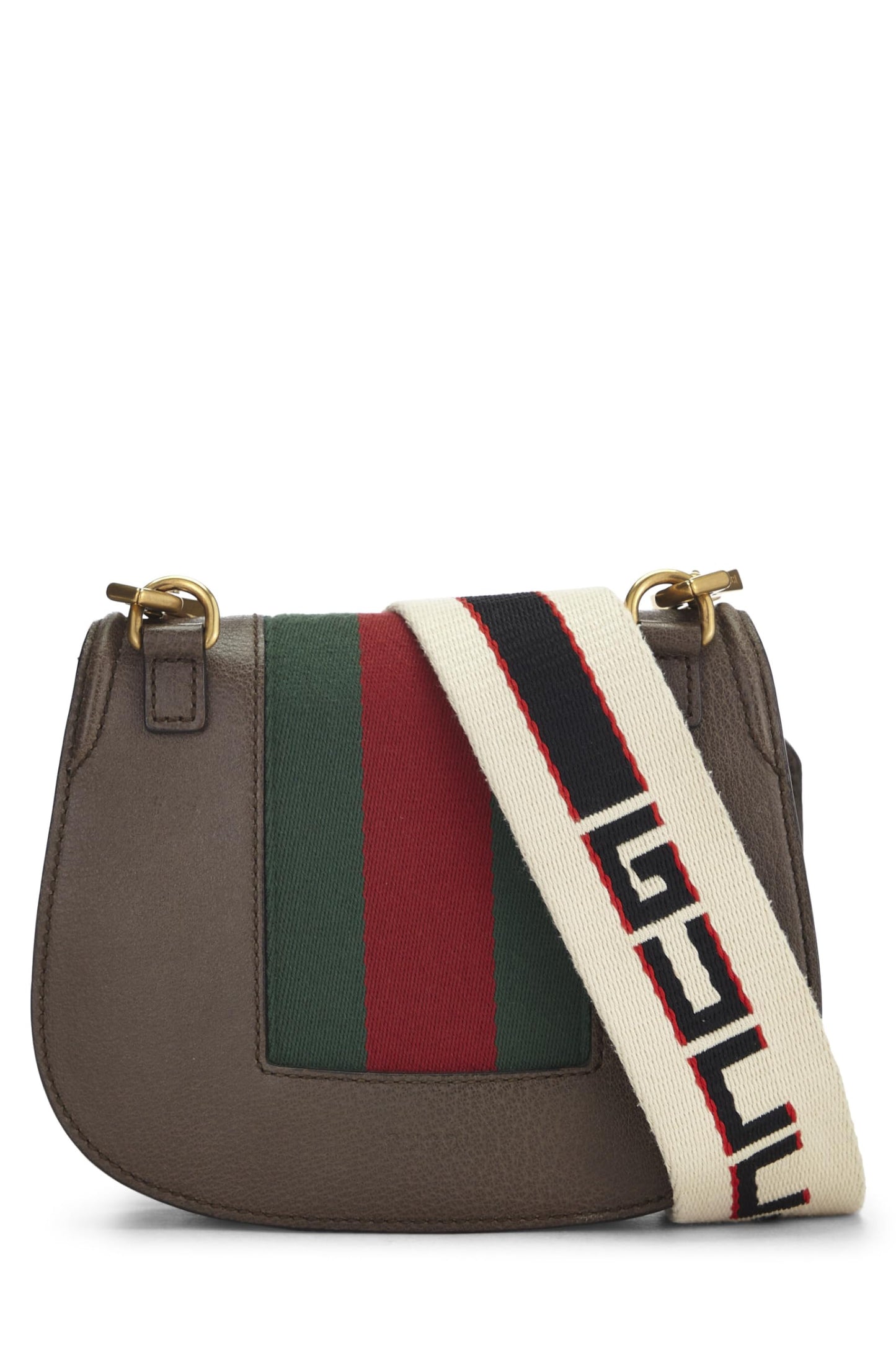 Gucci, Brown Leather Linea Shoulder Bag Small, Brown