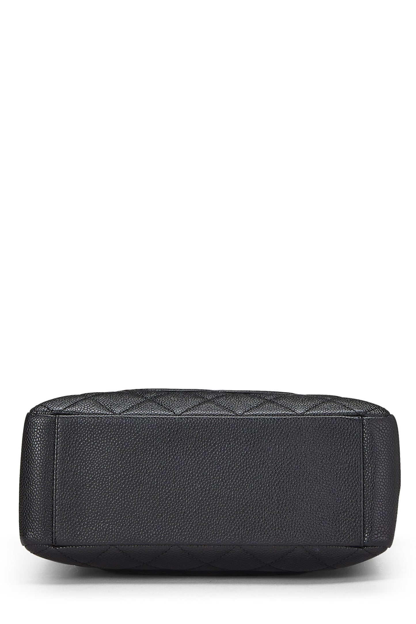 Chanel,  Black Quilted Caviar Petite Shopping Tote (PST), Black