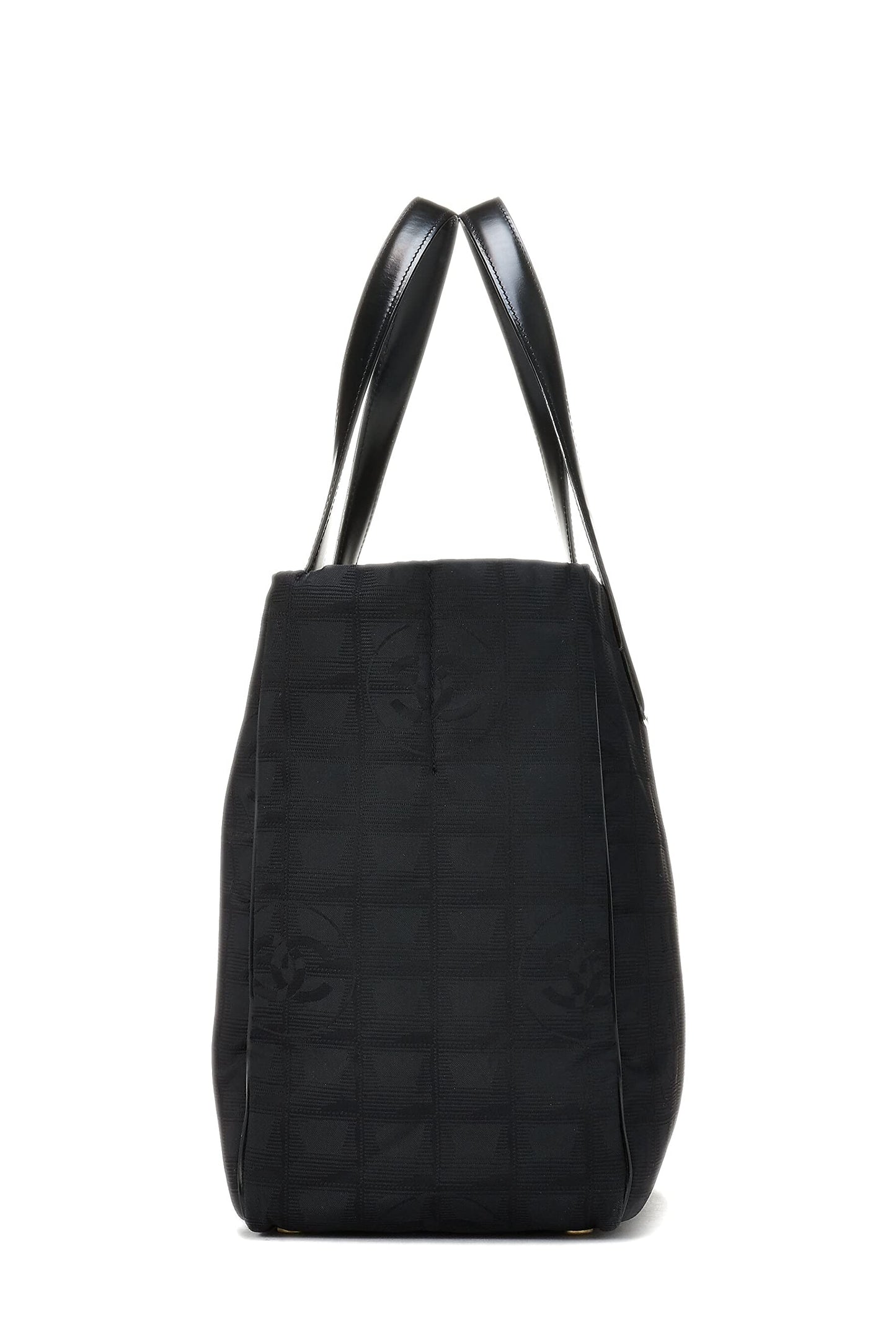 Chanel,  Black Nylon Travel Line Tote Medium, Black