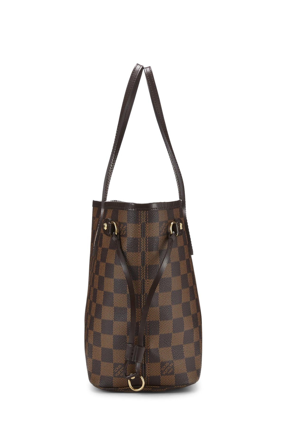 Louis Vuitton,  Damier Ebene Neverfull PM, Brown