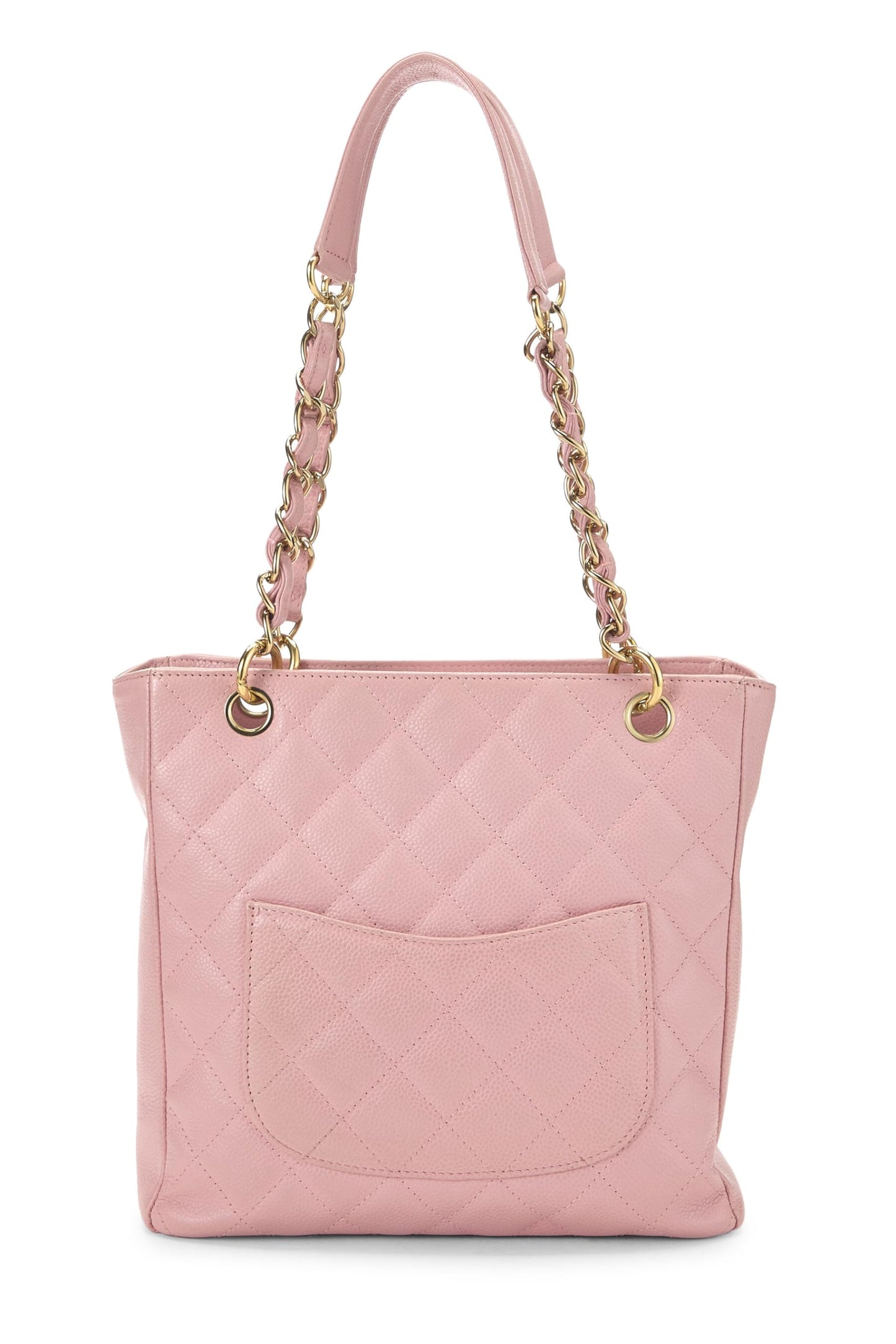 Chanel,  Pink Quilted Caviar Petite Shopping Tote (PST), Pink