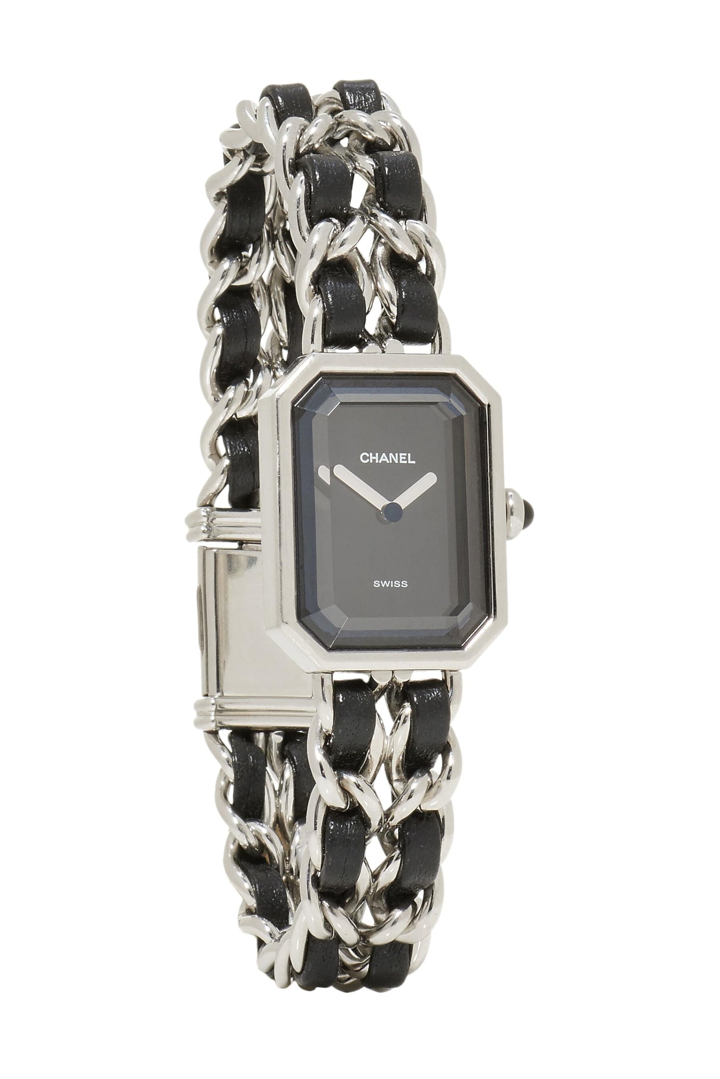 Chanel,  Black & Silver Premiere Watch Medium, Black