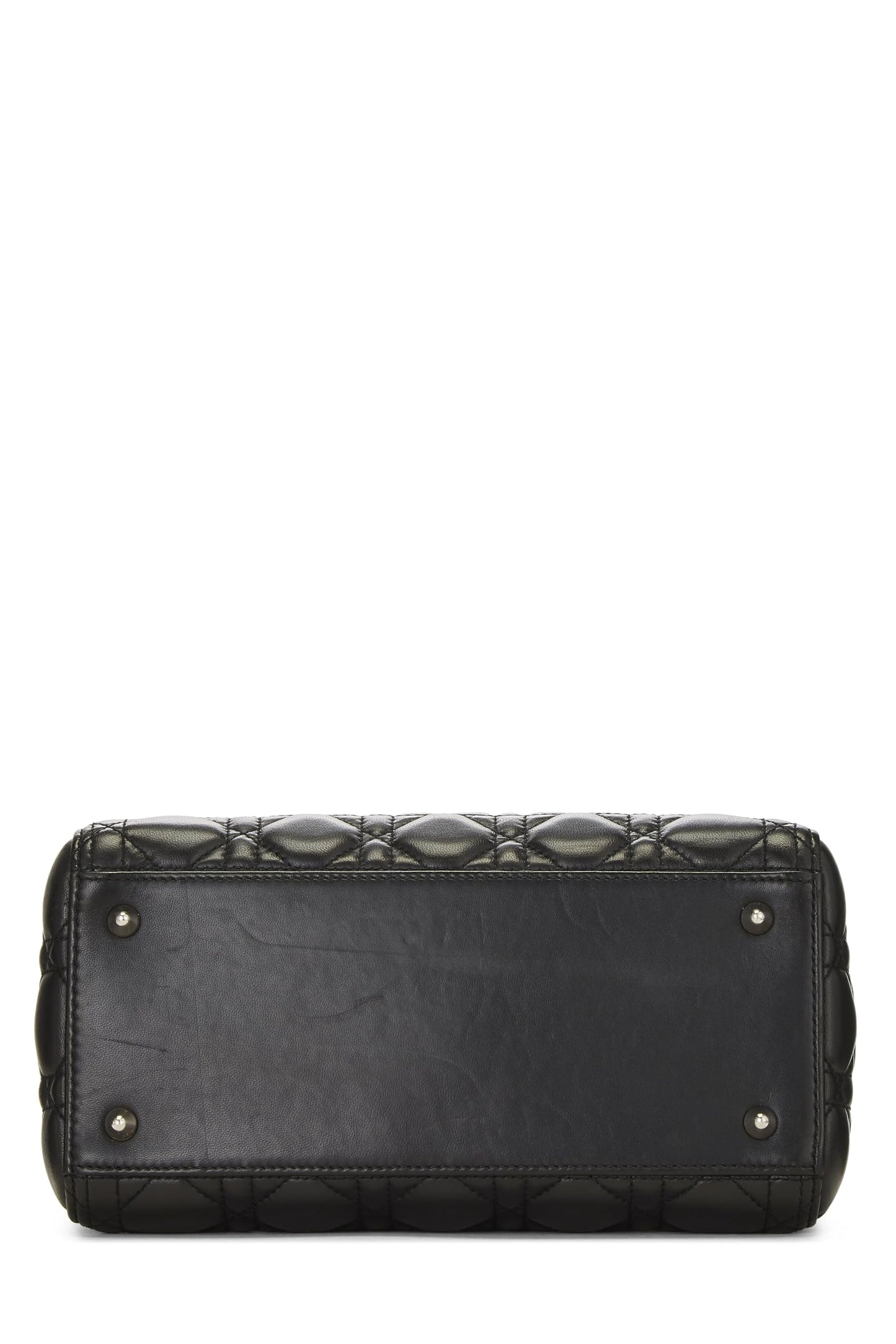 Dior,  Black Cannage Quilted Lambskin Lady Dior Medium, Black