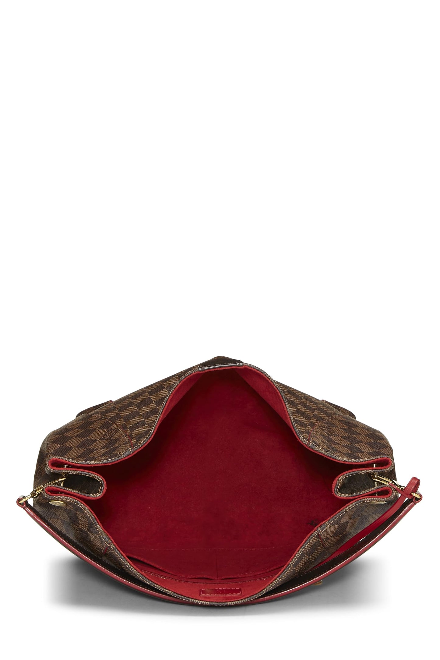 Louis Vuitton,  Damier Ebene Caissa Tote MM, Red