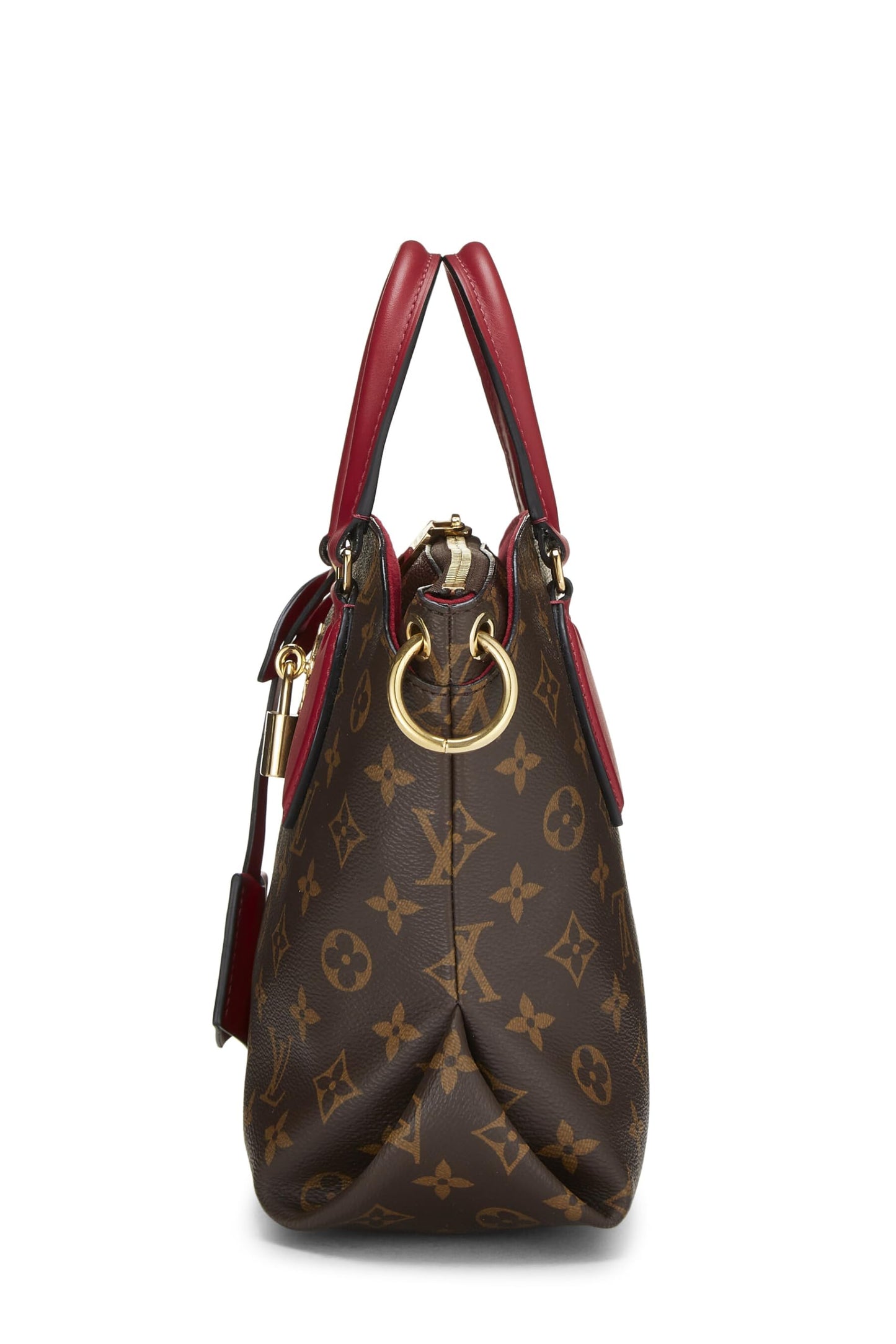 Louis Vuitton,  Red Monogram Flower Zip Tote PM, Red