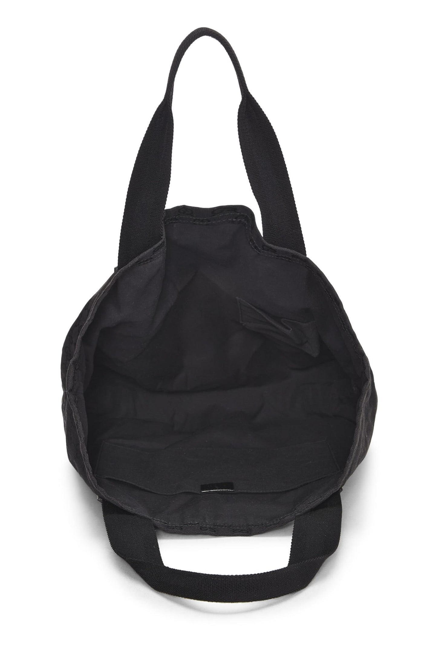 Gucci, Black Original GG Canvas Flat Tote, Black