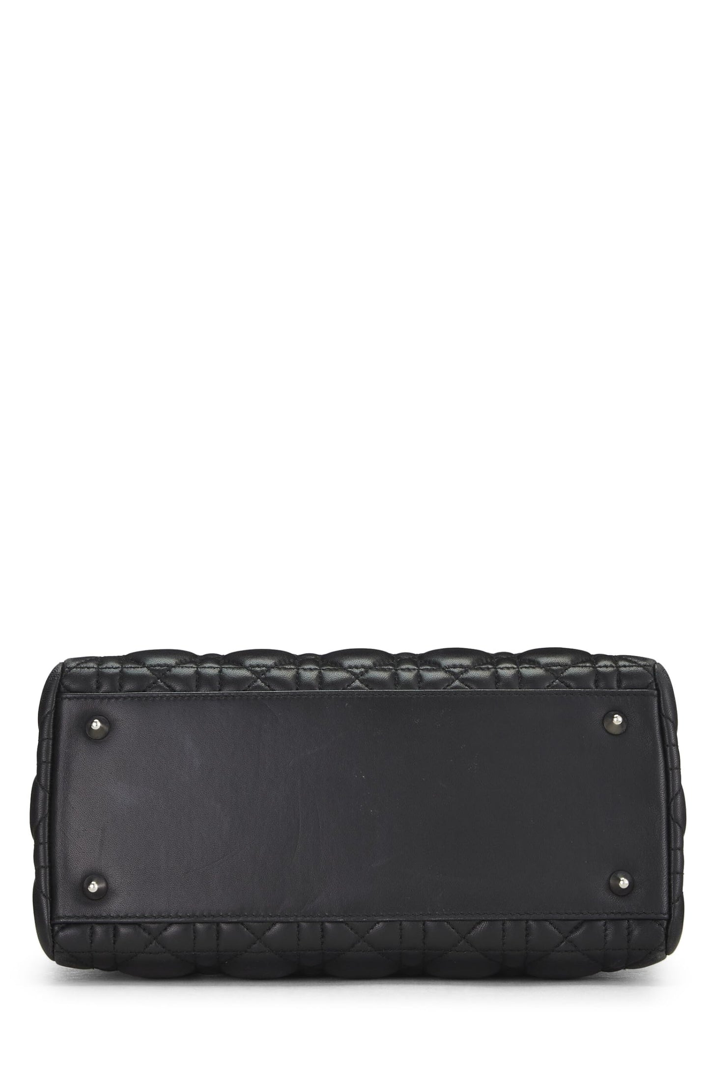 Dior,  Black Cannage Quilted Lambskin Lady Dior Medium, Black