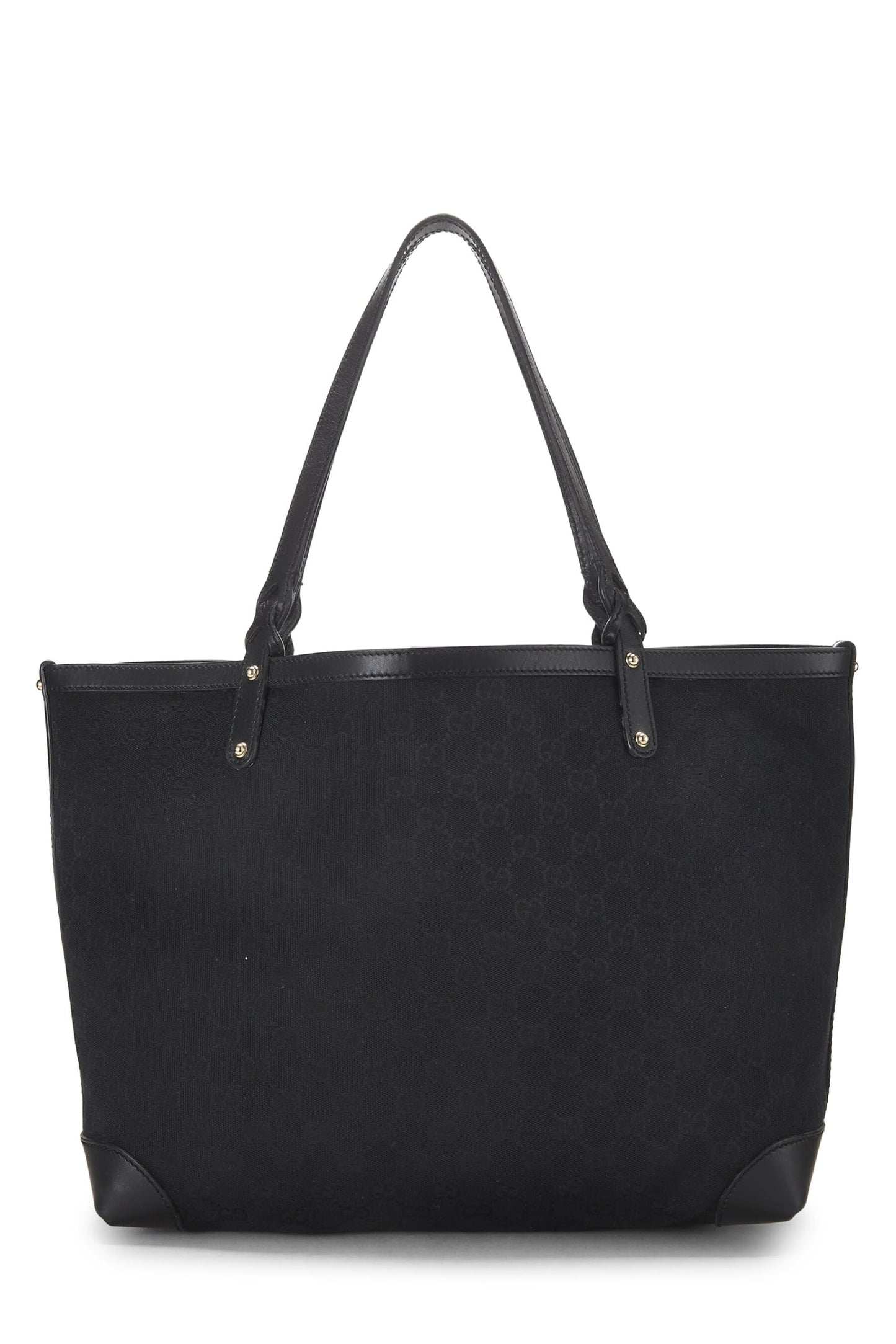 Gucci, Black Original GG Canvas Craft Tote, Black