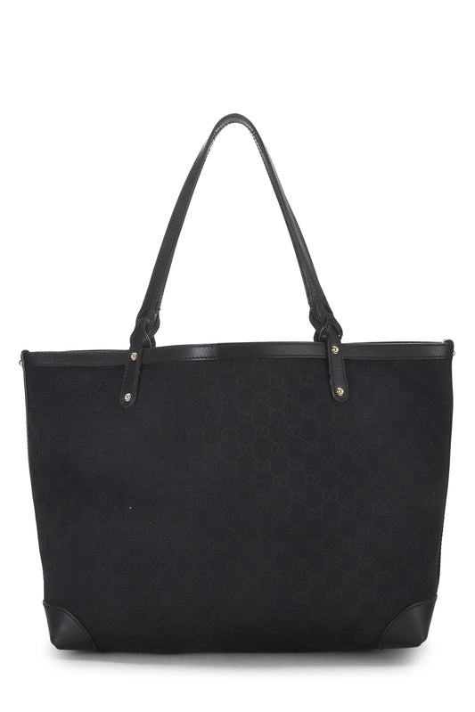 Gucci, Black Original GG Canvas Craft Tote, Black