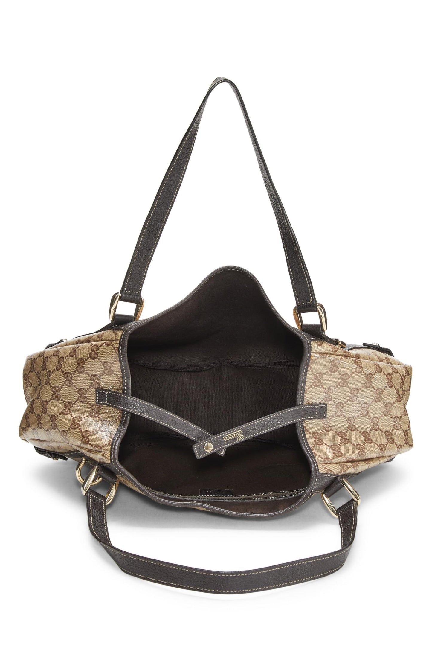Gucci, Original GG Crystal Canvas Abbey Tote, Brown