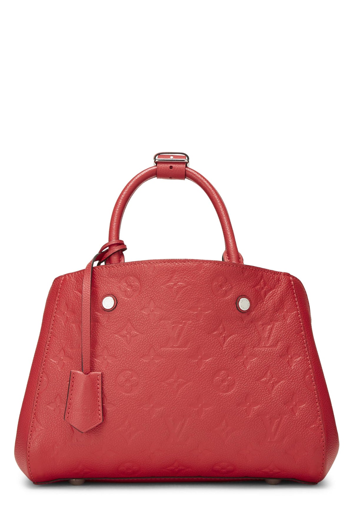 Louis Vuitton,  Red Monogram Empreinte Montaigne BB, Red