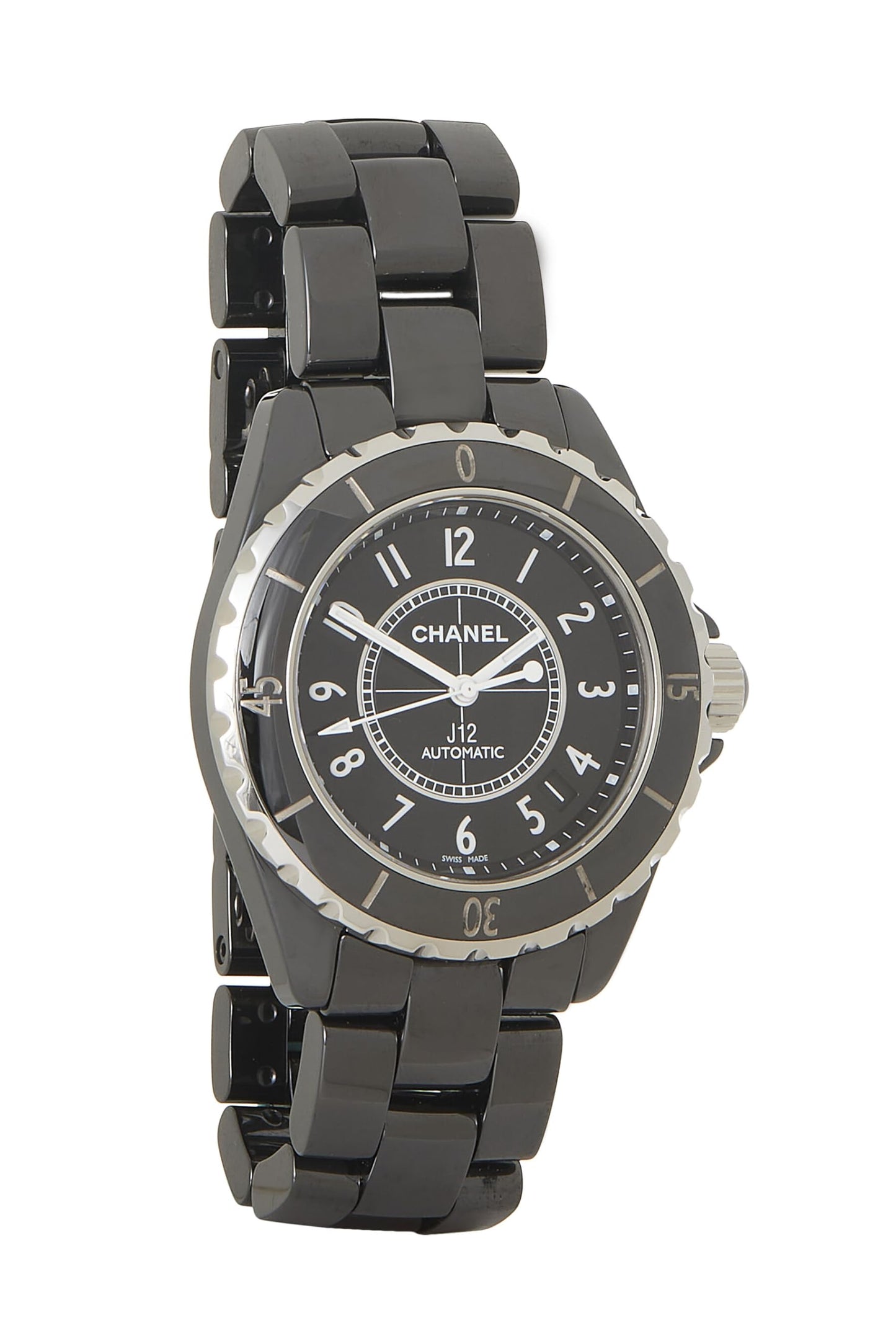 Chanel,  Black Ceramic J12 Watch 38mm, Black
