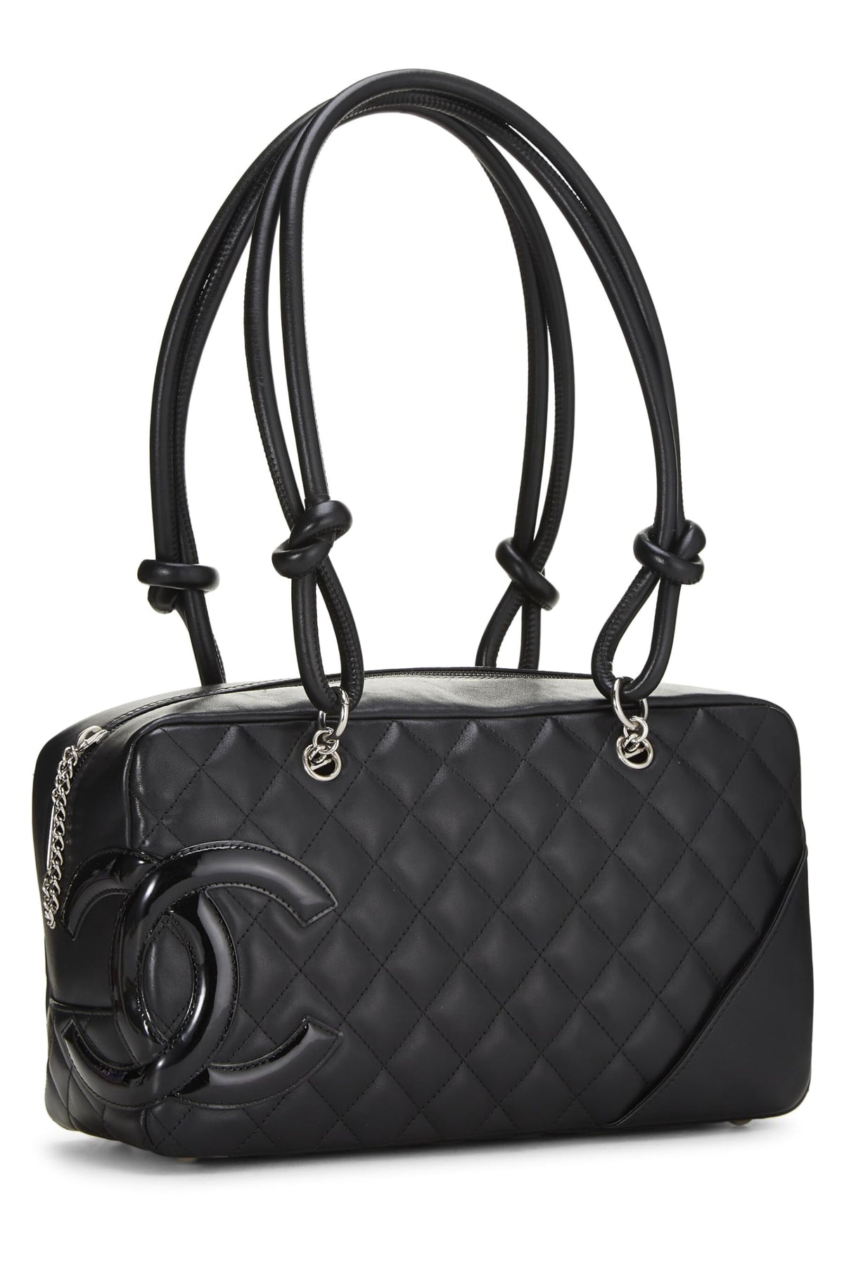 Chanel,  Black Calfskin Cambon Bowler, Black
