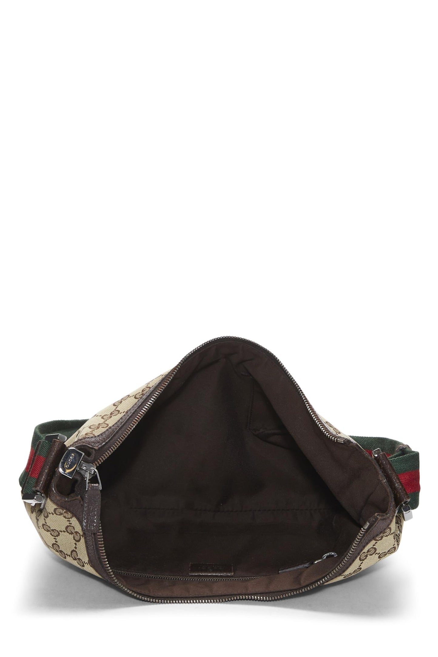 Gucci, Original GG Canvas Web Round Messenger, Brown