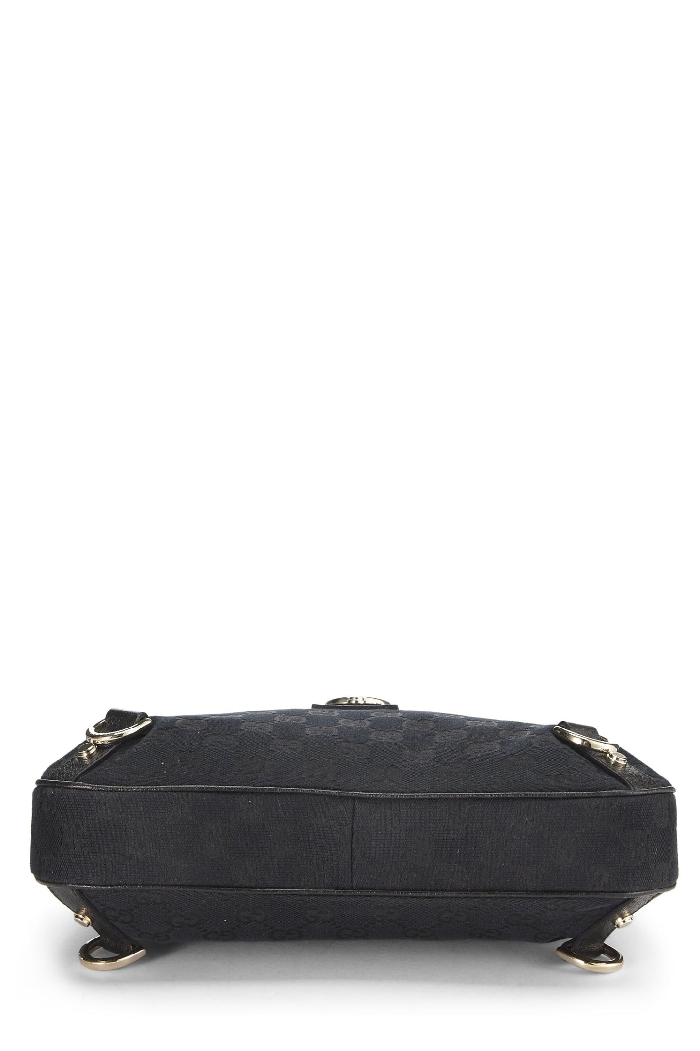 Gucci, Black Original GG Canvas D-Ring Abbey Hobo Bag Small, Black