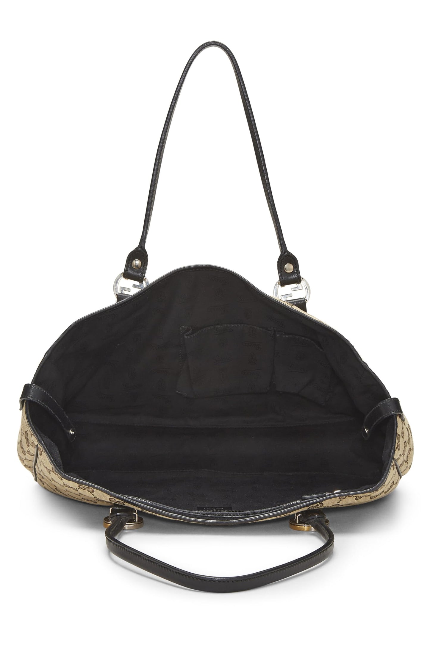 Gucci, Black Original GG Canvas Twins Tote, Black