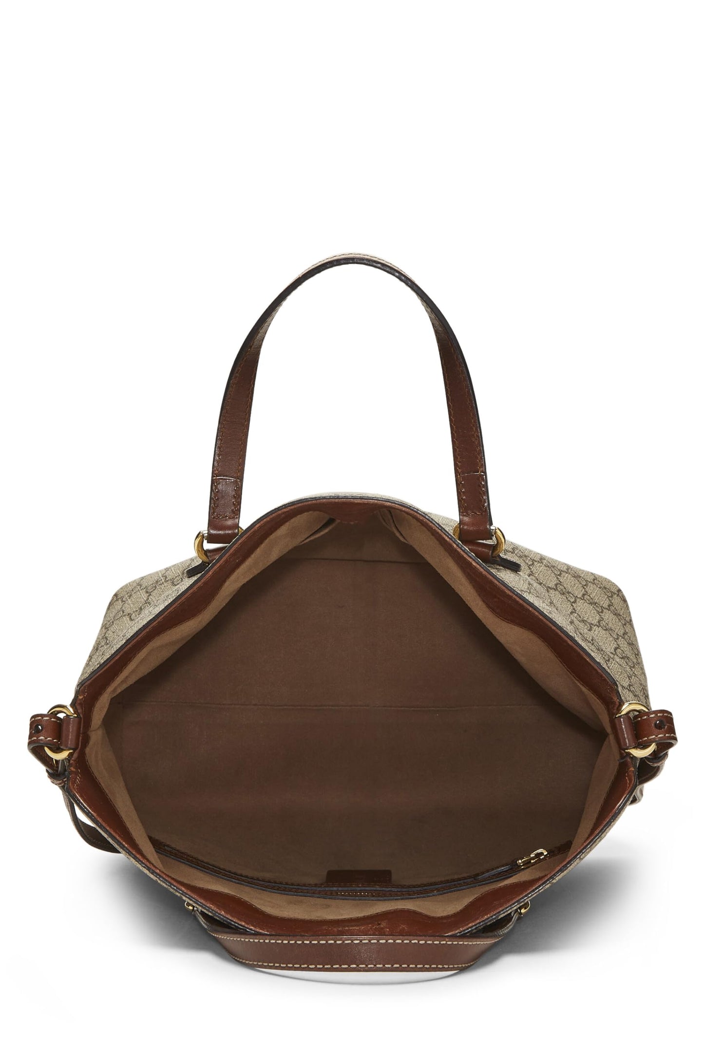 Gucci, Original GG Supreme Canvas Linea Fold Over Bag, Brown