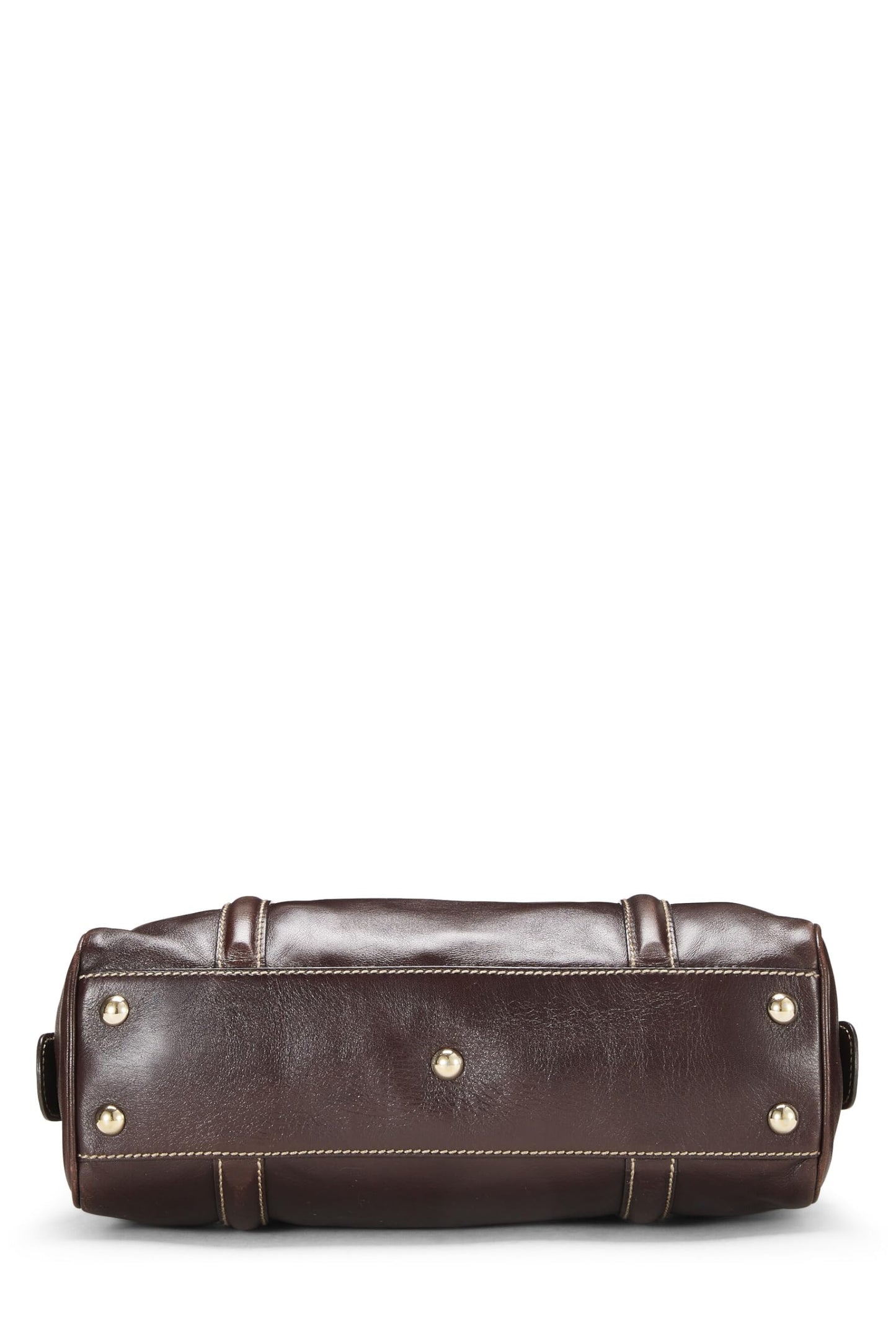 Gucci, Brown Leather Britt Boston Handbag, Brown