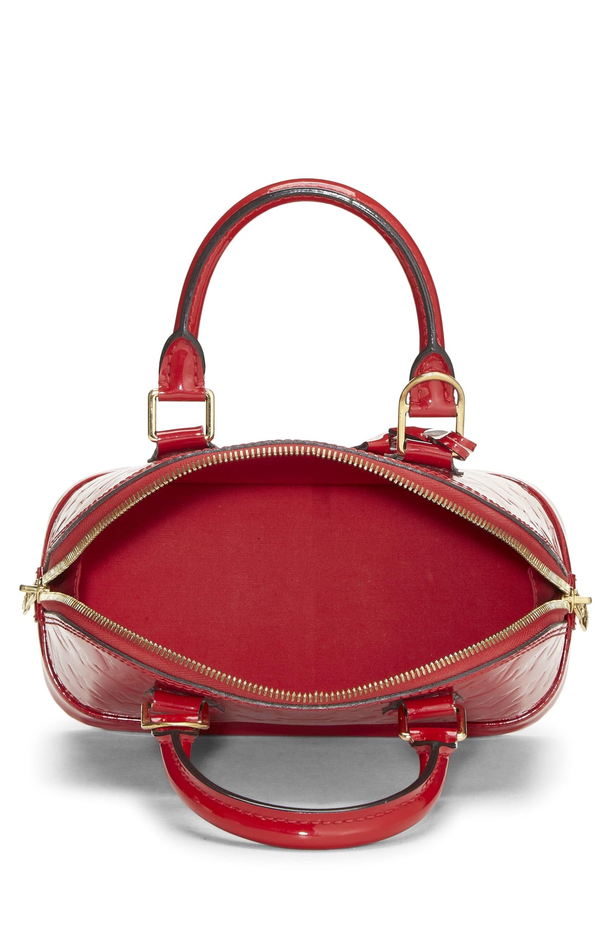 Louis Vuitton,  Cerise Monogram Vernis Alma BB, Red