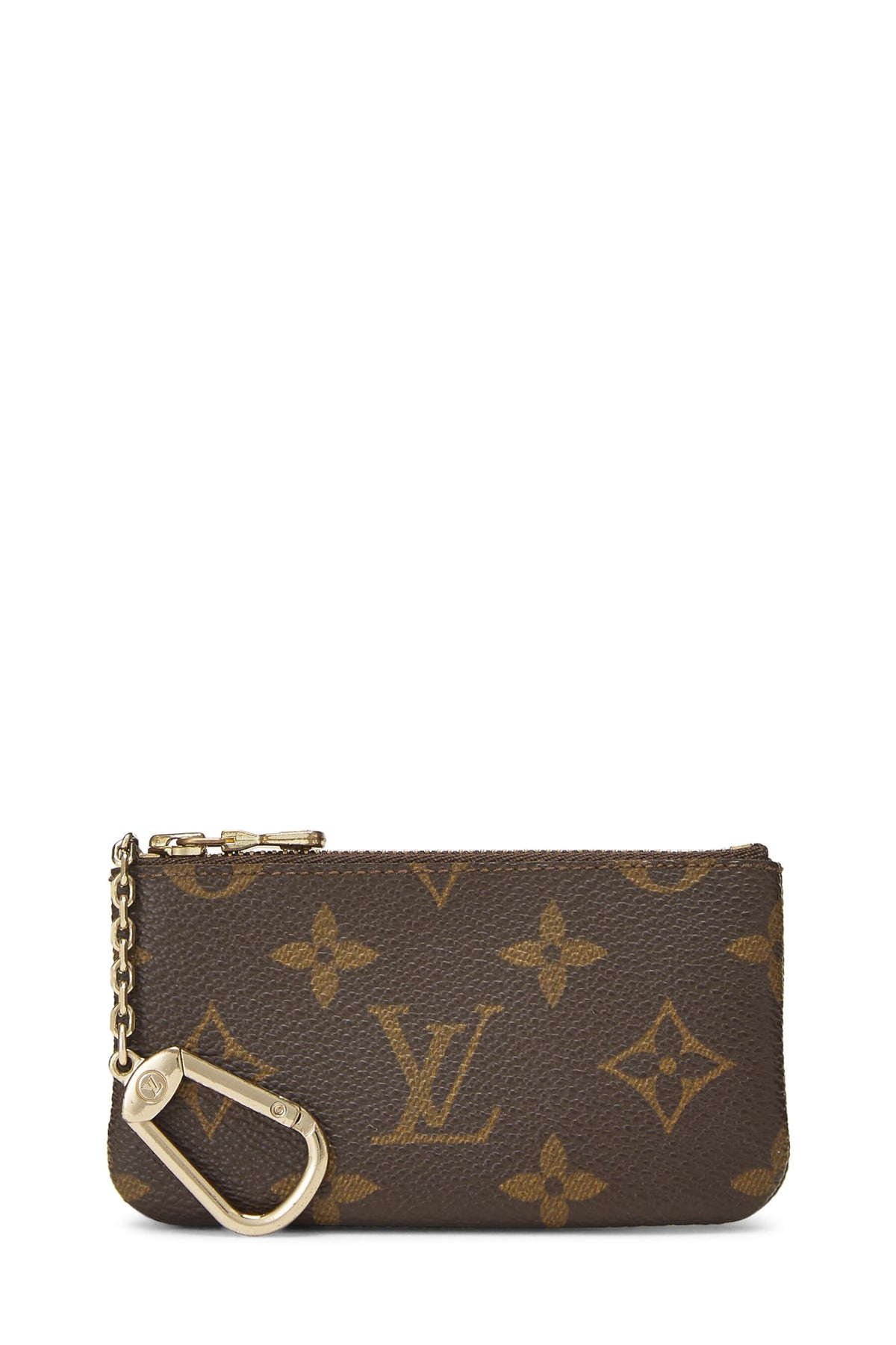 Louis Vuitton,  Monogram Canvas Pochette Clefs, Brown