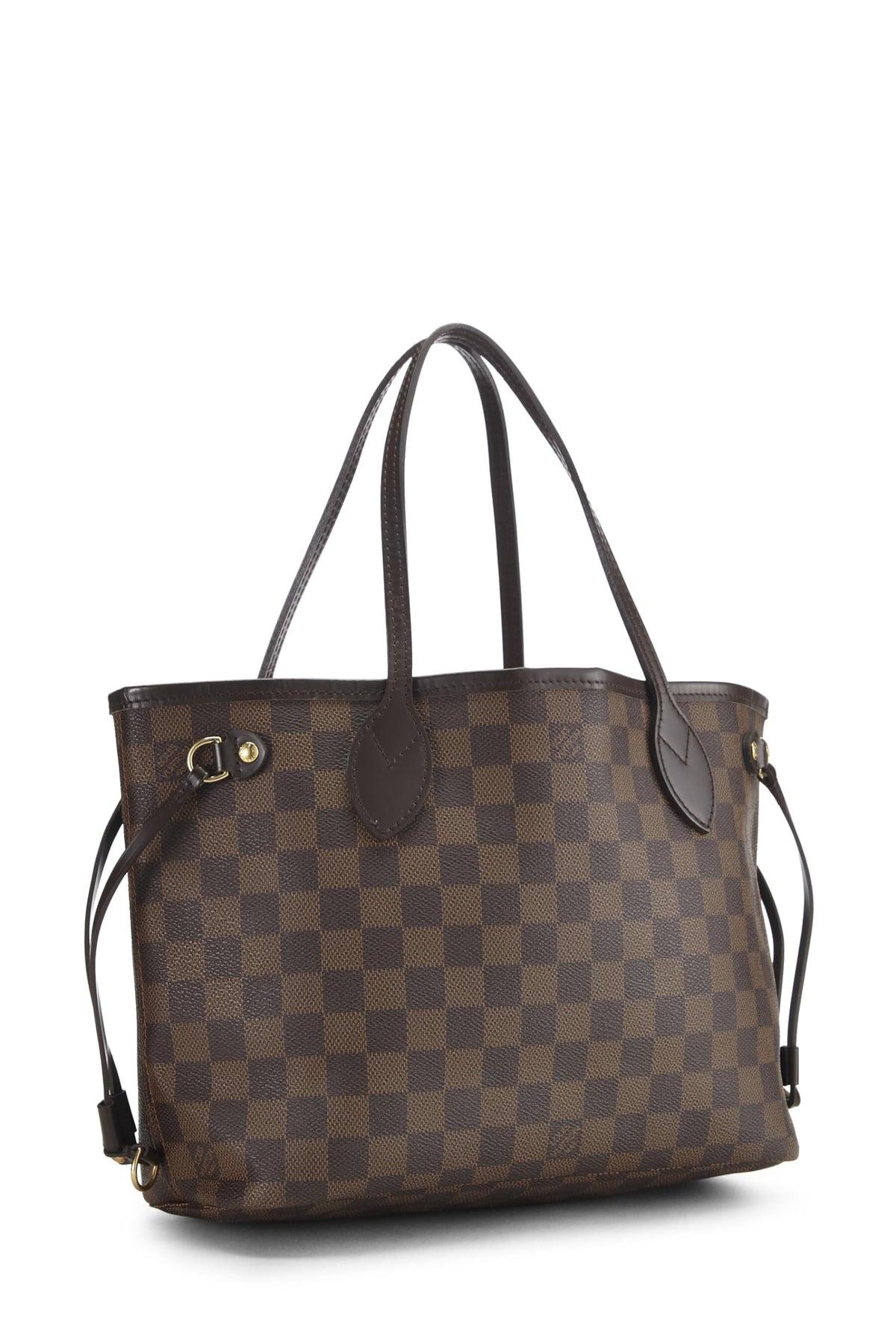 Louis Vuitton,  Damier Ebene Neverfull PM, Brown