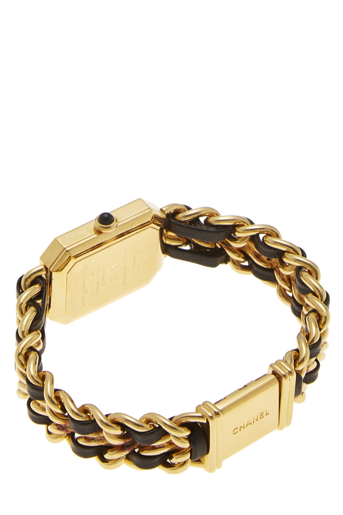 Chanel,  Black & Gold Premiere Watch Medium, Black