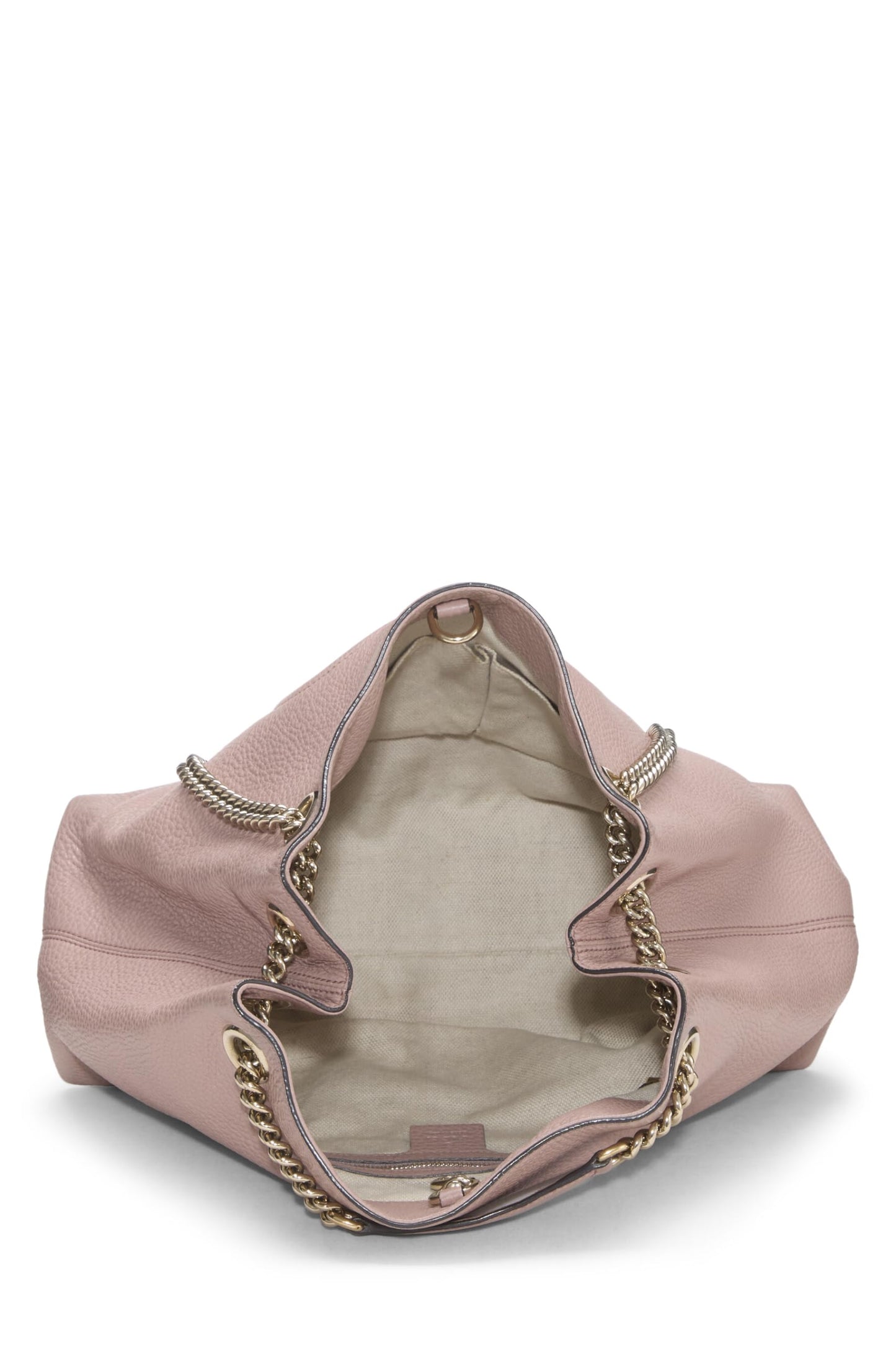 Gucci, Pink Leather Soho Chain Tote, Pink