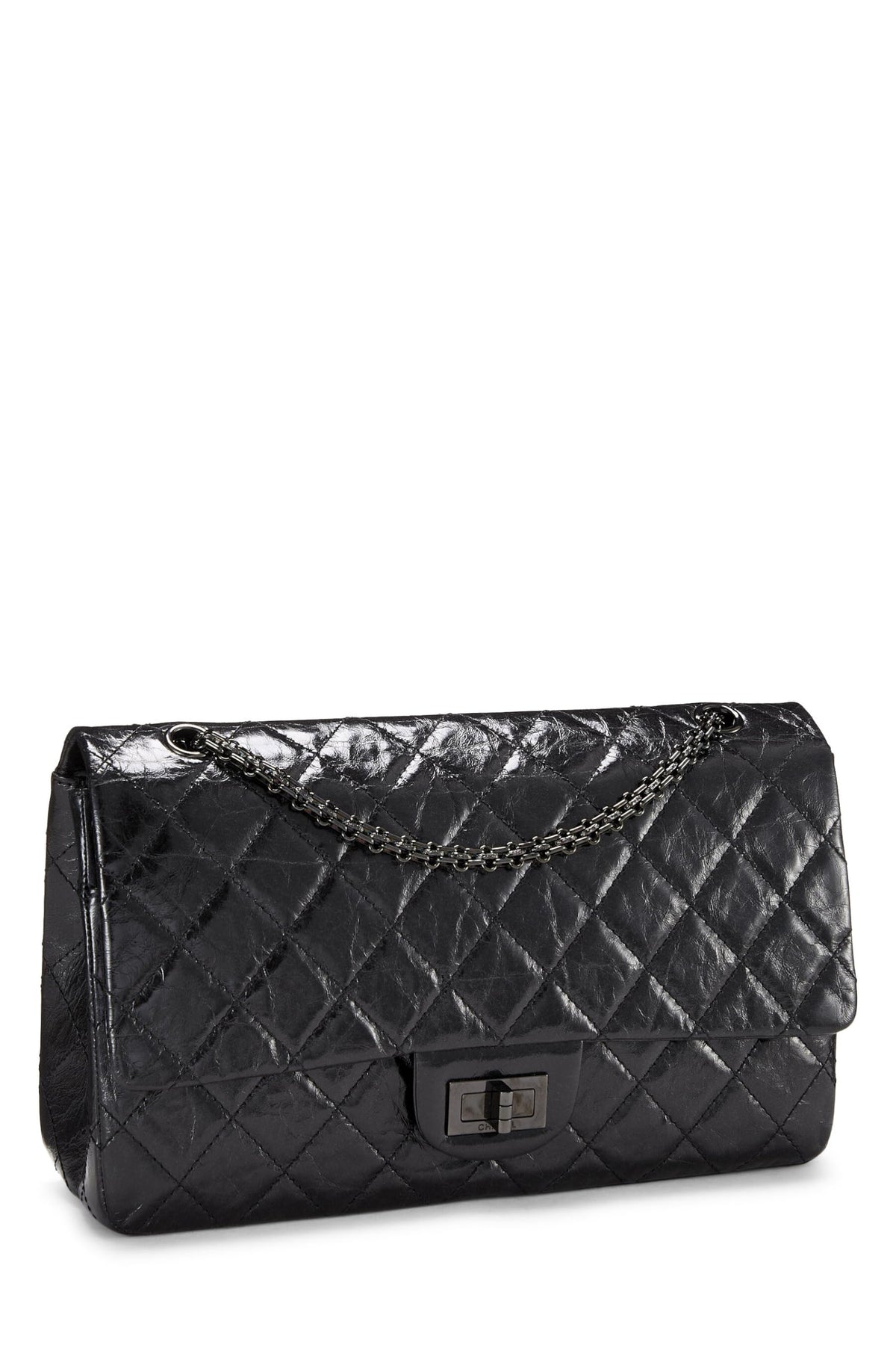 Chanel,  Black Calfskin 2.55 Reissue Flap 227, Black