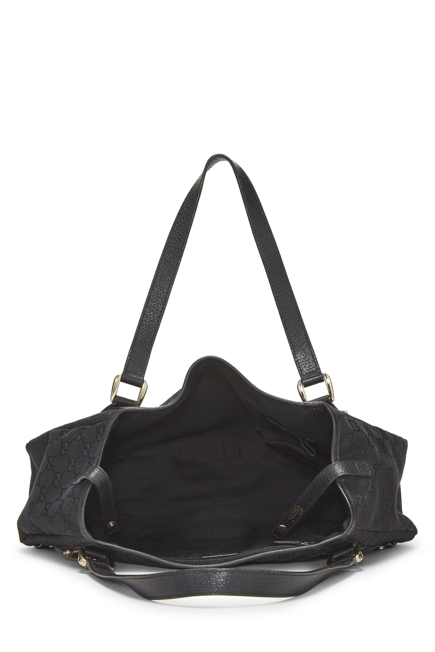 Gucci, Black Original GG Canvas Abbey Tote, Black