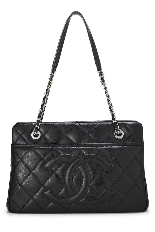 Chanel,  Black Caviar Timeless 'CC' Tote Medium, Black