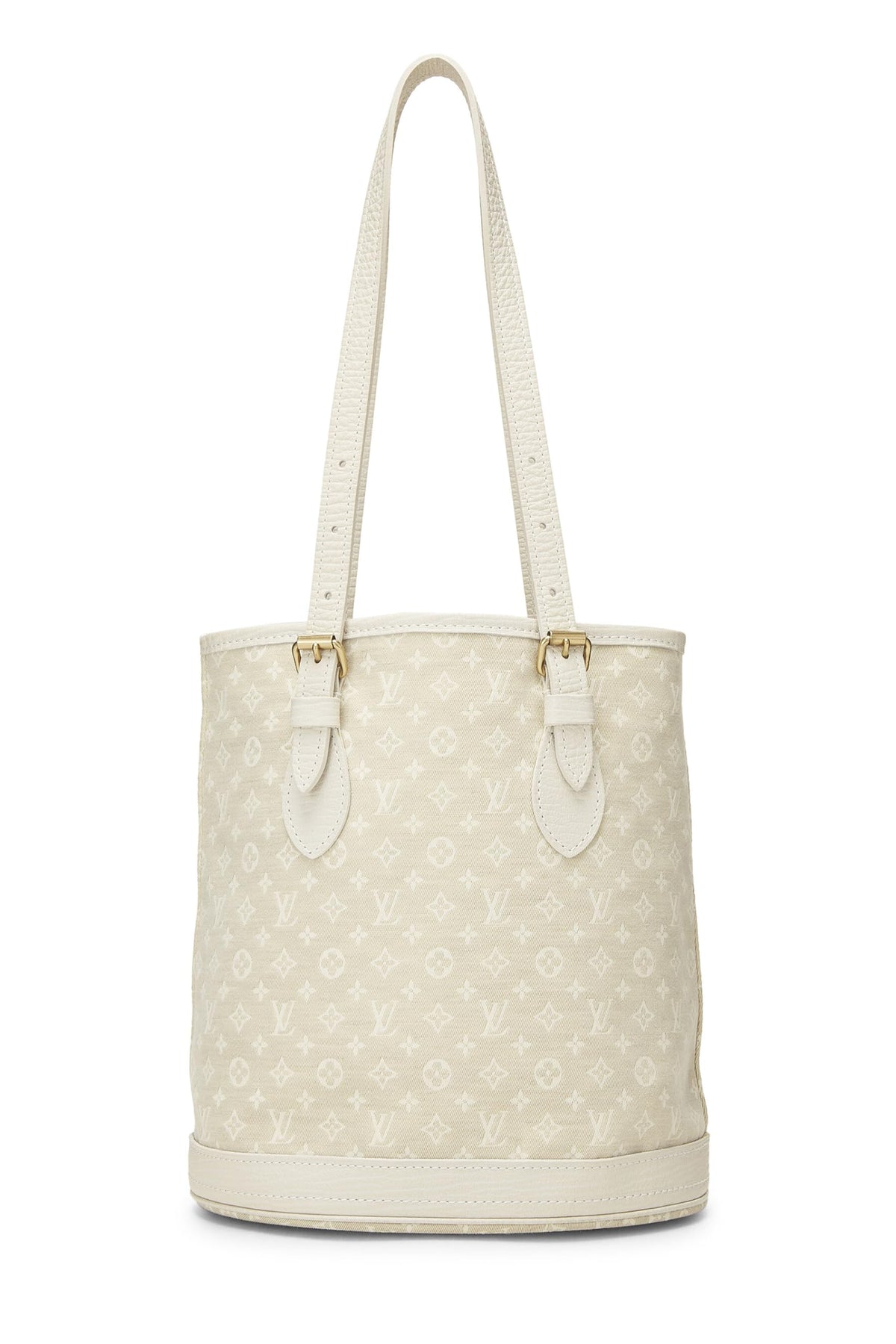 Louis Vuitton,  Beige Monogram Mini Lin Bucket PM, Beige