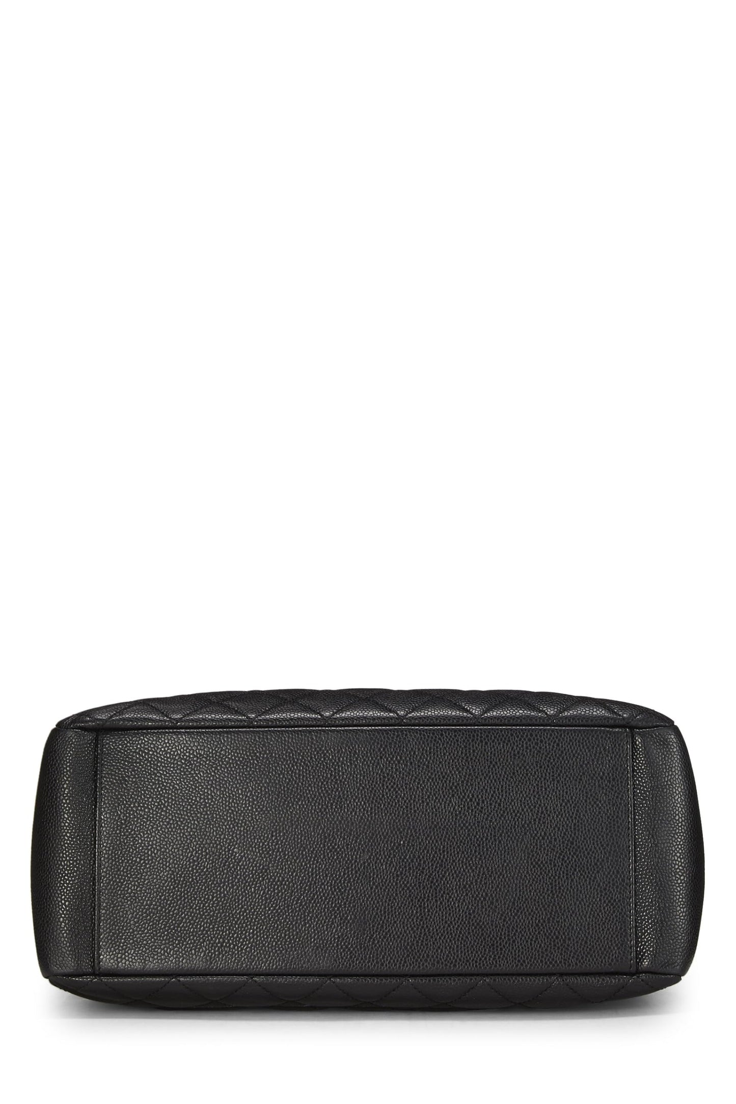 Chanel,  Black Quilted Caviar Grand Shopping Tote (GST), Black