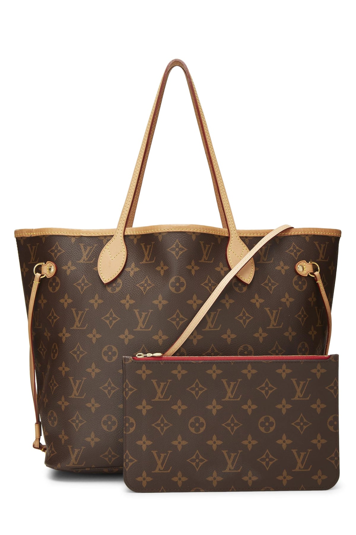 Louis Vuitton,  Red Monogram Canvas Neo Neverfull MM, Red