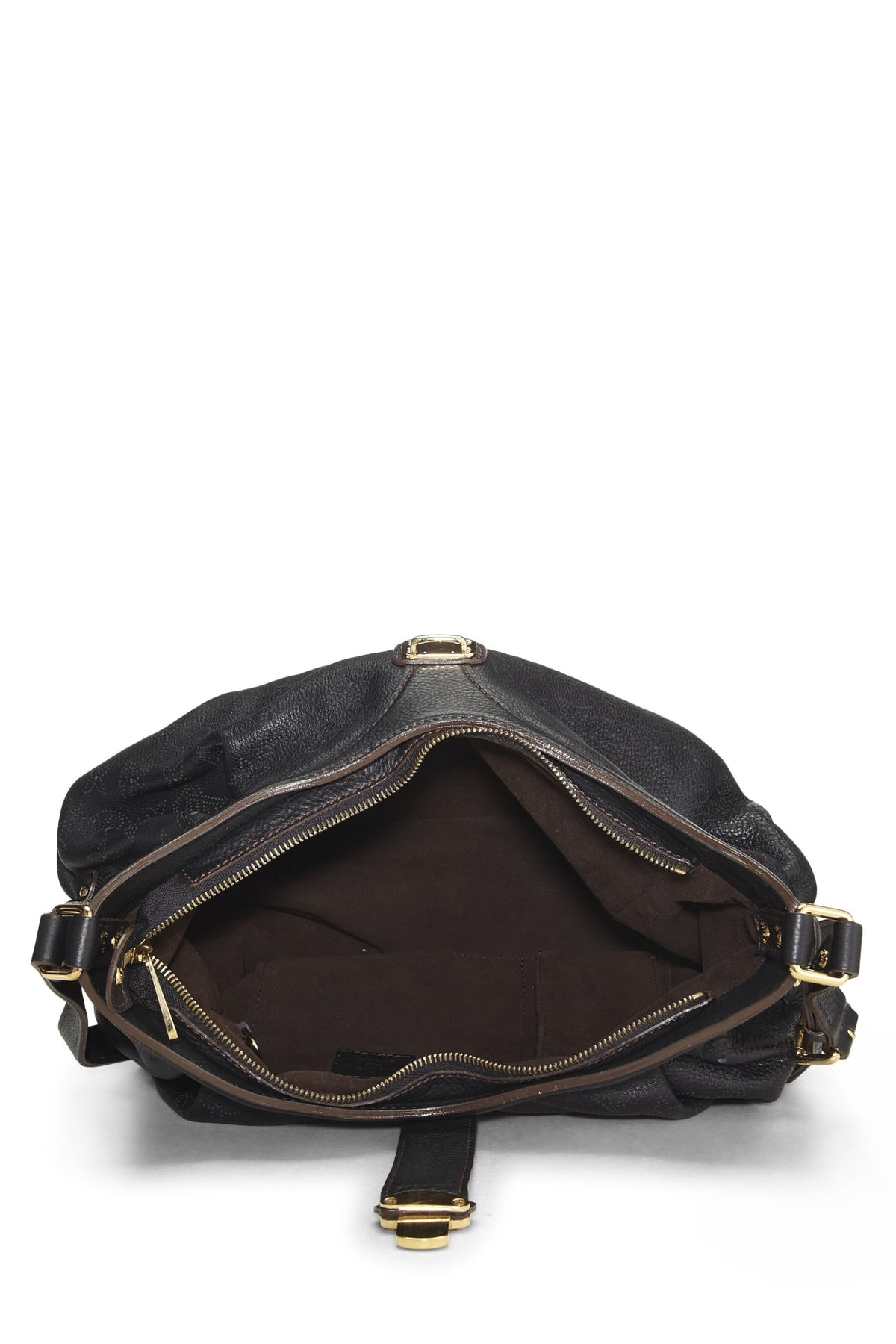 Louis Vuitton,  Black Monogram Mahina Leather XS, Black