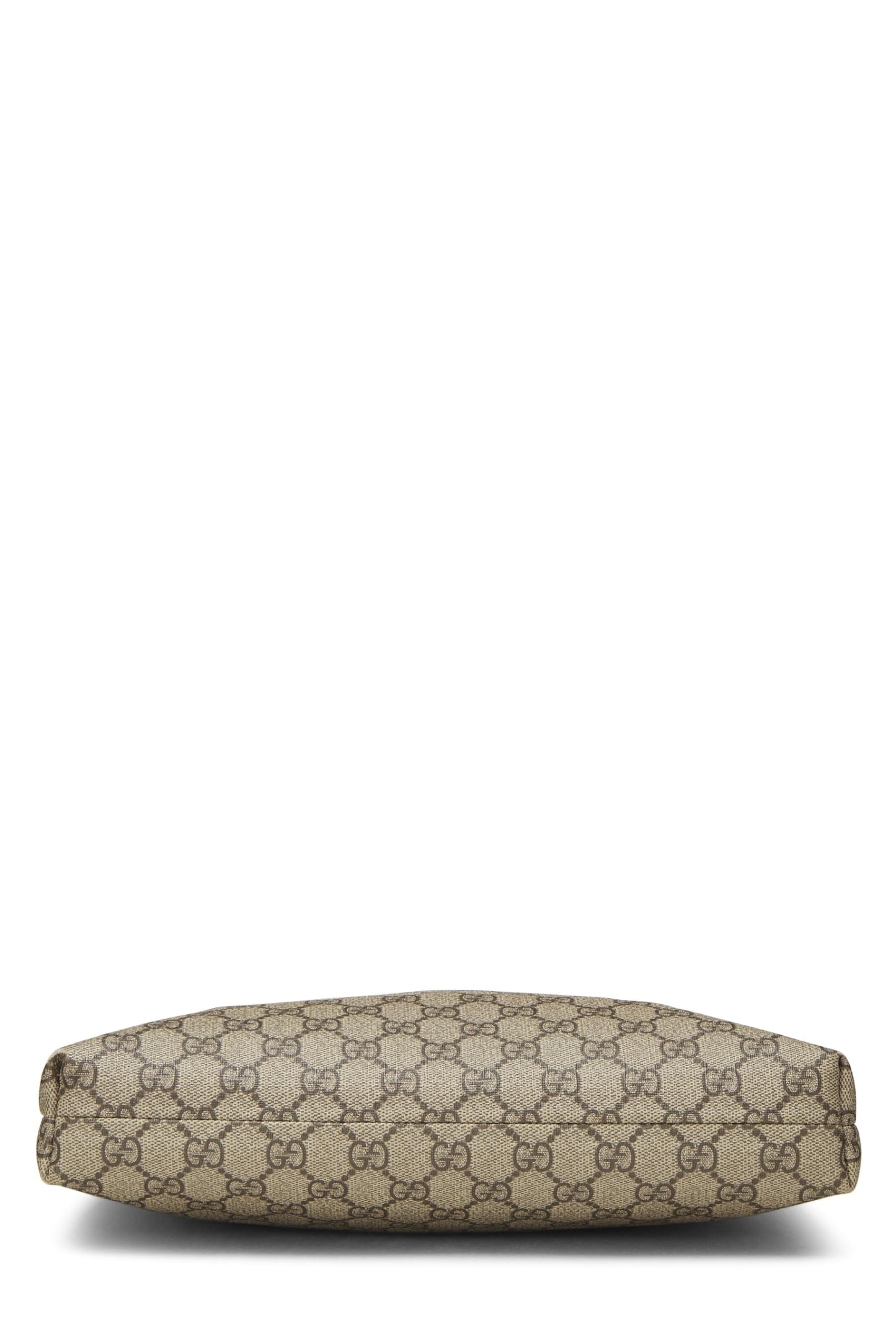 Gucci, Brown Original GG Supreme Canvas Zip Flat Messenger, Brown