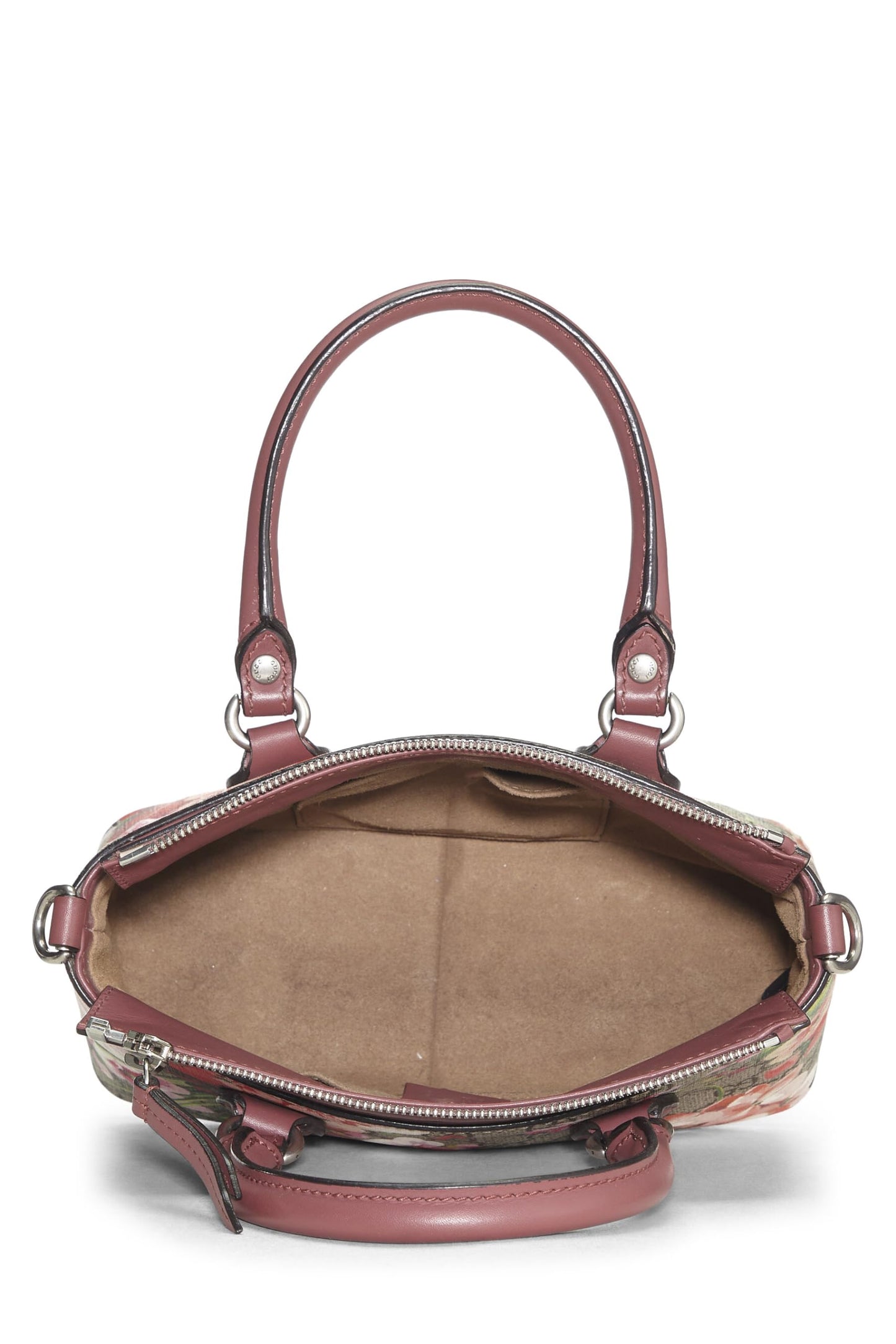 Gucci, Pink GG Blooms Supreme Canvas Top Handle Tote, Pink