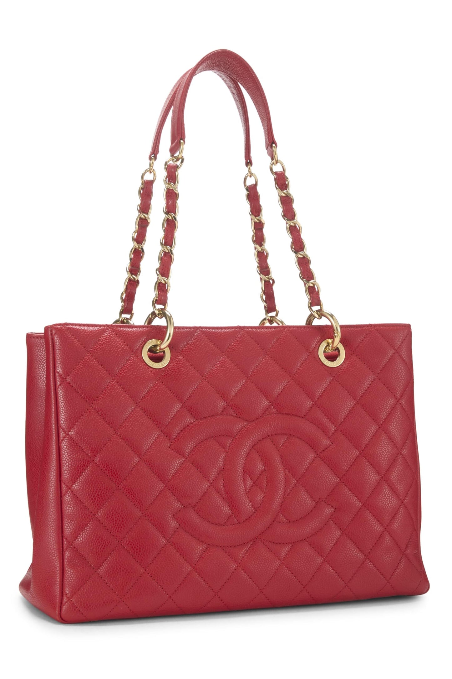 Chanel,  Red Caviar Grand Shopping Tote (GST), Red