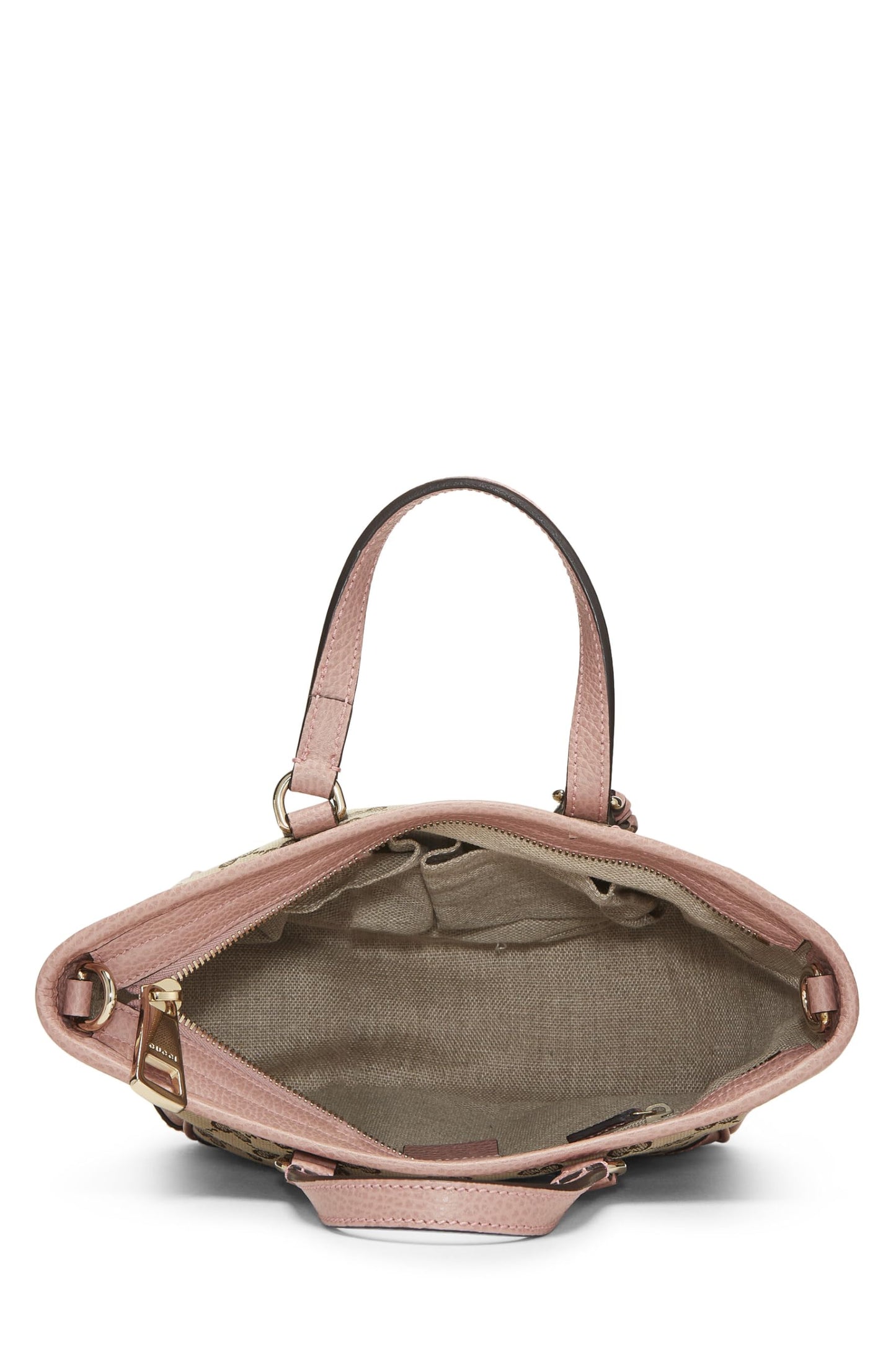 Gucci, Pink Original GG Canvas Bree Top Handle Tote Small, Pink