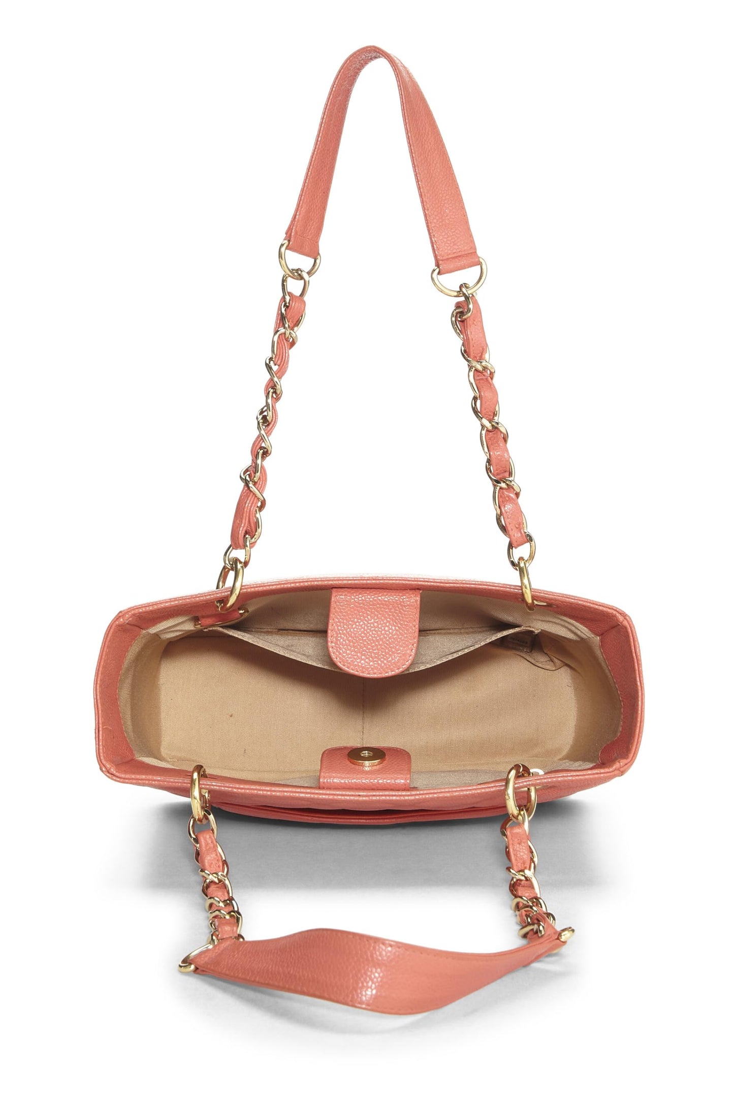 Chanel,  Pink Quilted Caviar Petite Shopping Tote (PST), Pink