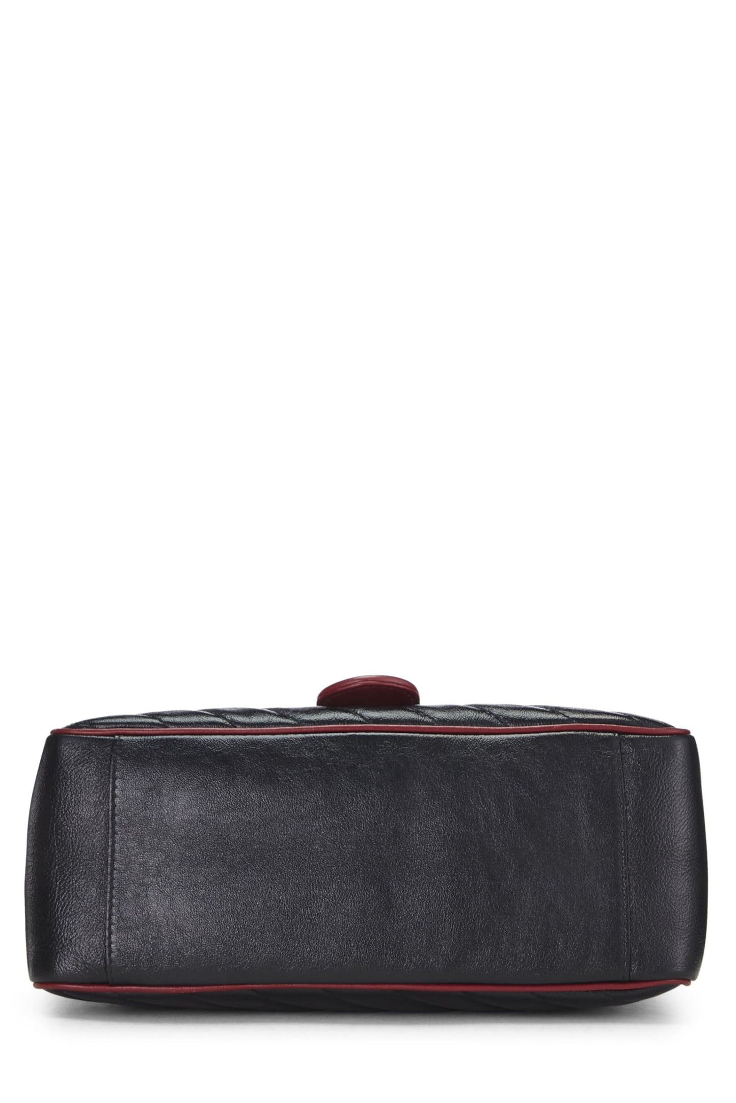 Gucci, Black Leather GG Marmont Top Handle Bag, Multi