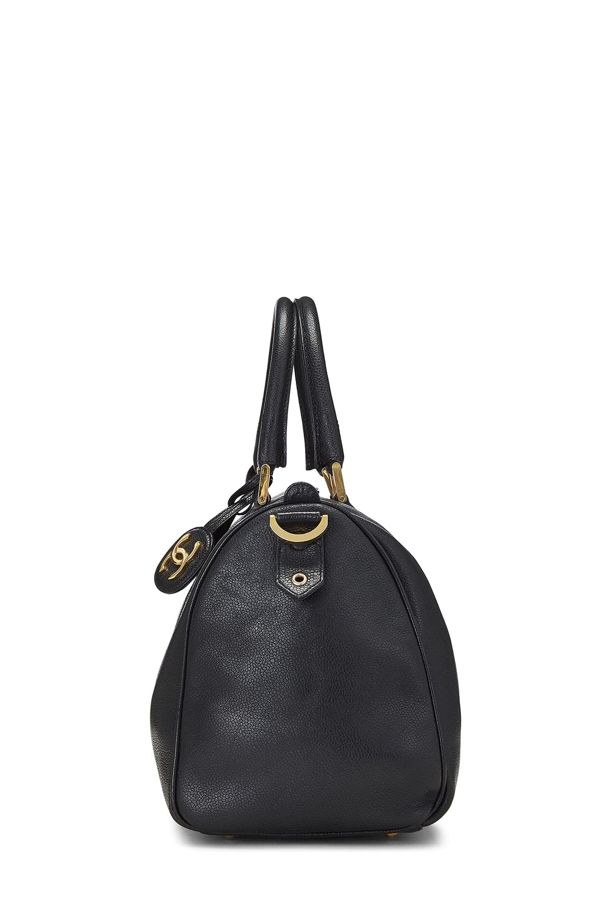Chanel,  Black Caviar Boston Small, Black
