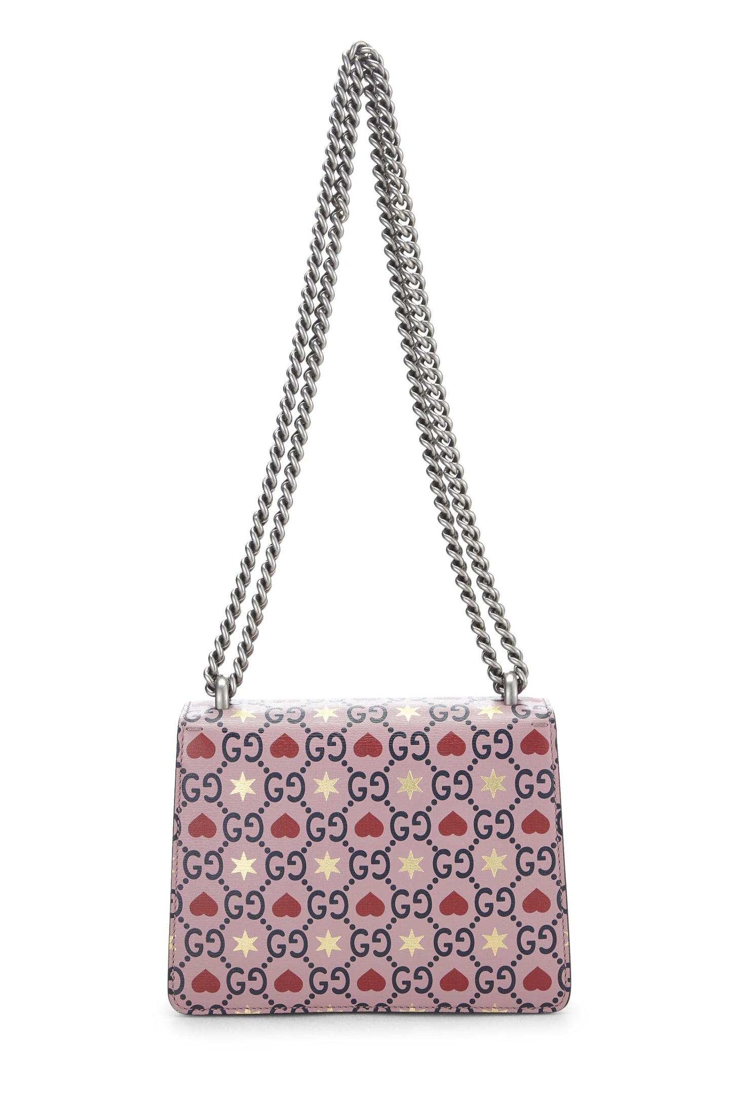 Gucci, Pink Leather Valentine Dionysus Shoulder Bag Medium, Pink