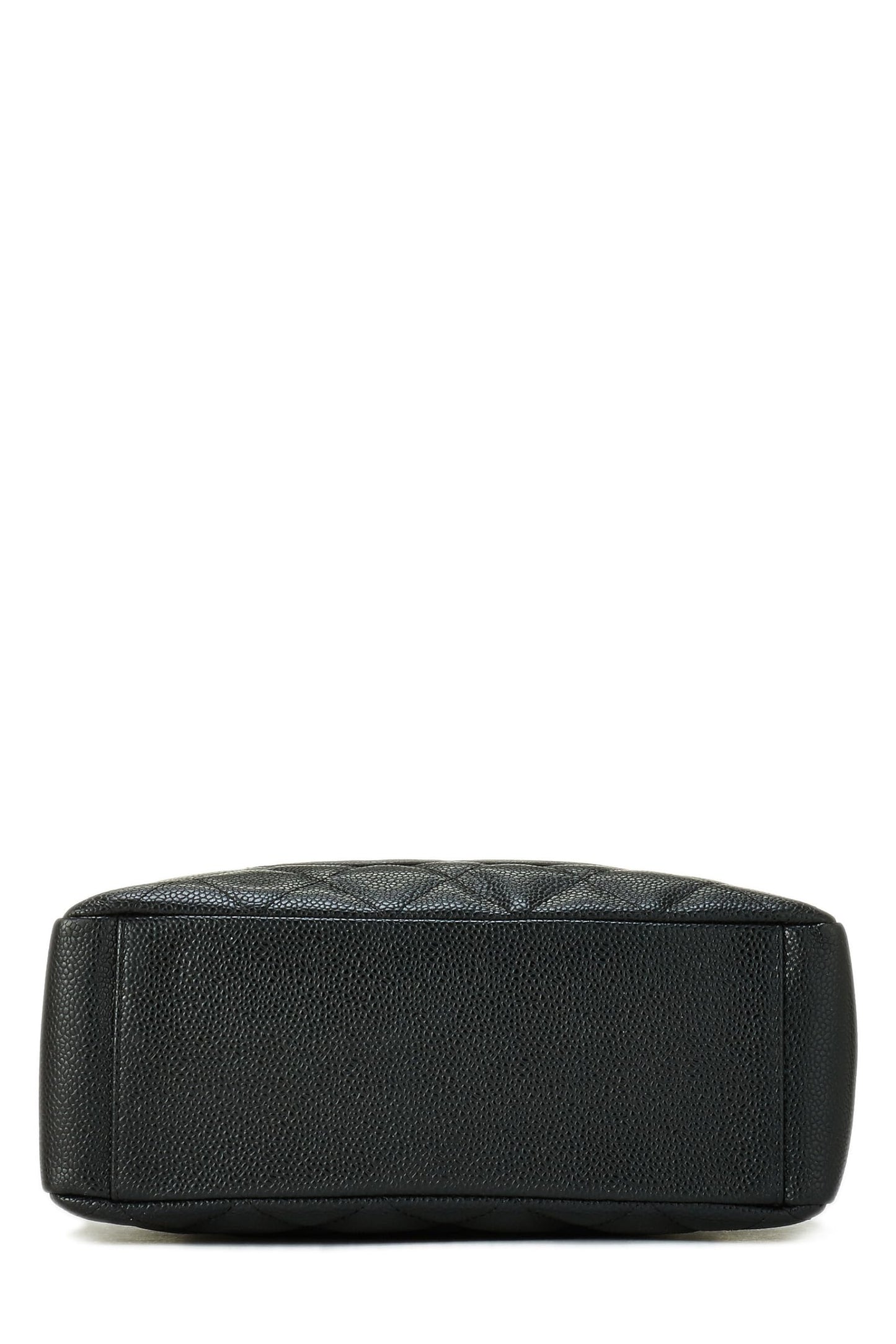 Chanel,  Black Quilted Caviar Petite Shopping Tote (PST), Black