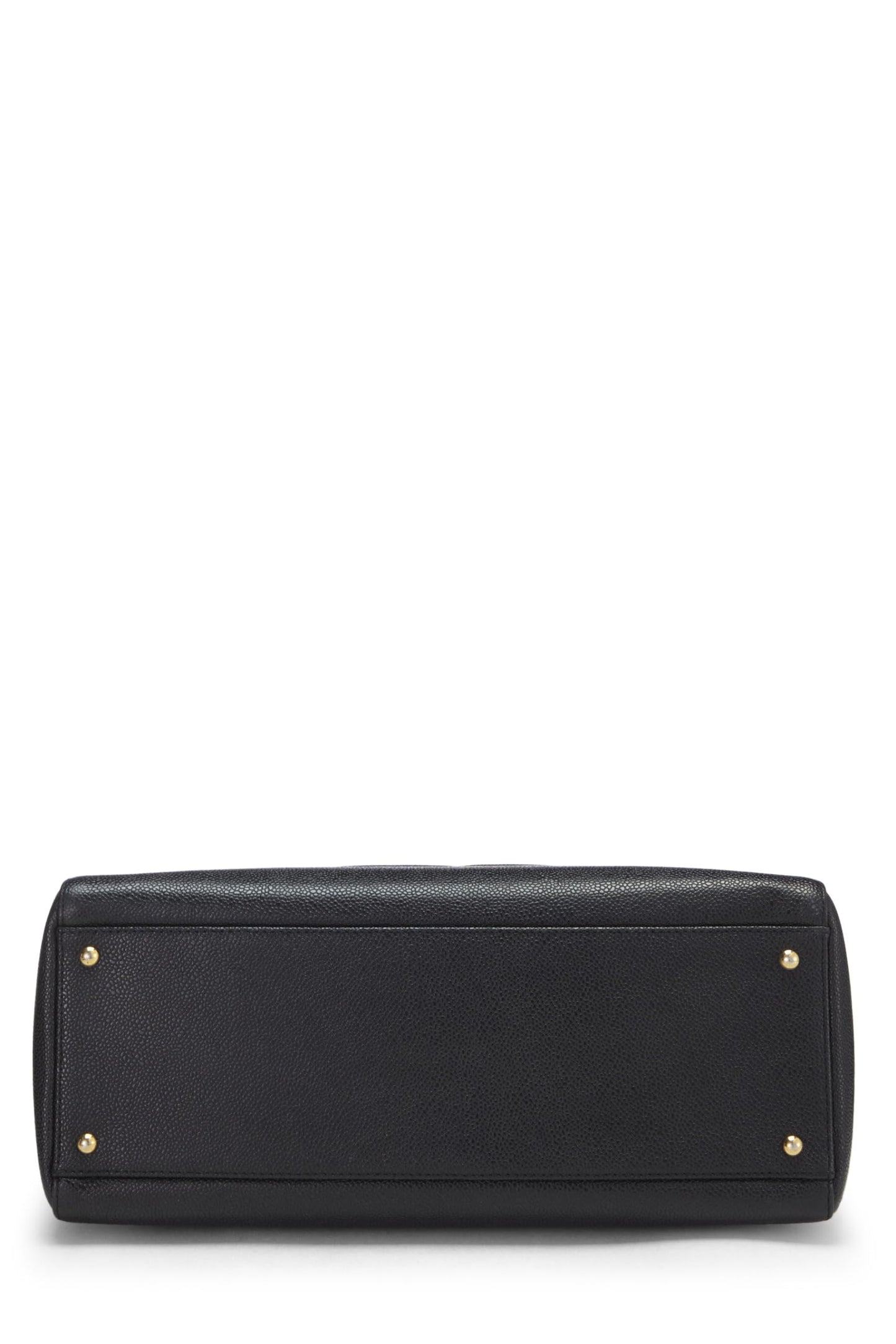 Chanel,  Black Caviar Zip Tote Small, Black