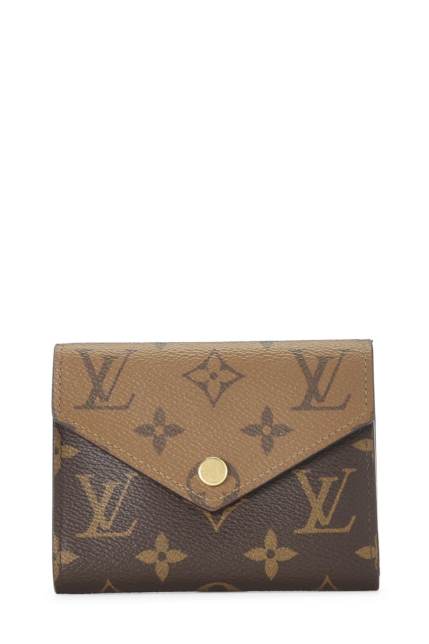 Louis Vuitton,  Monogram Canvas Reversed Victorine Wallet, Brown
