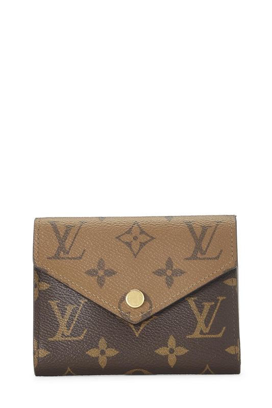 Louis Vuitton,  Monogram Canvas Reversed Victorine Wallet, Brown