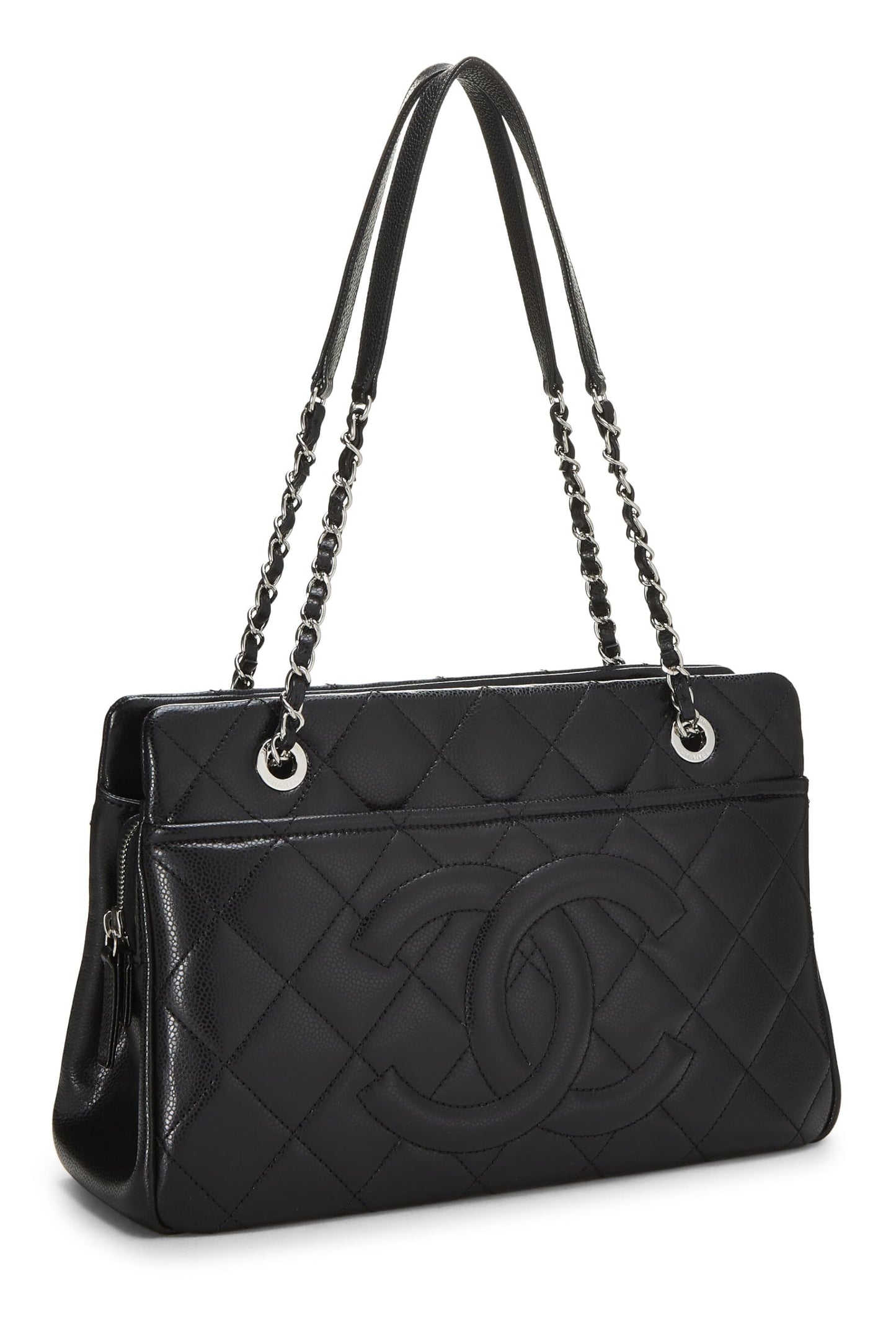 Chanel,  Black Caviar Timeless 'CC' Tote Medium, Black