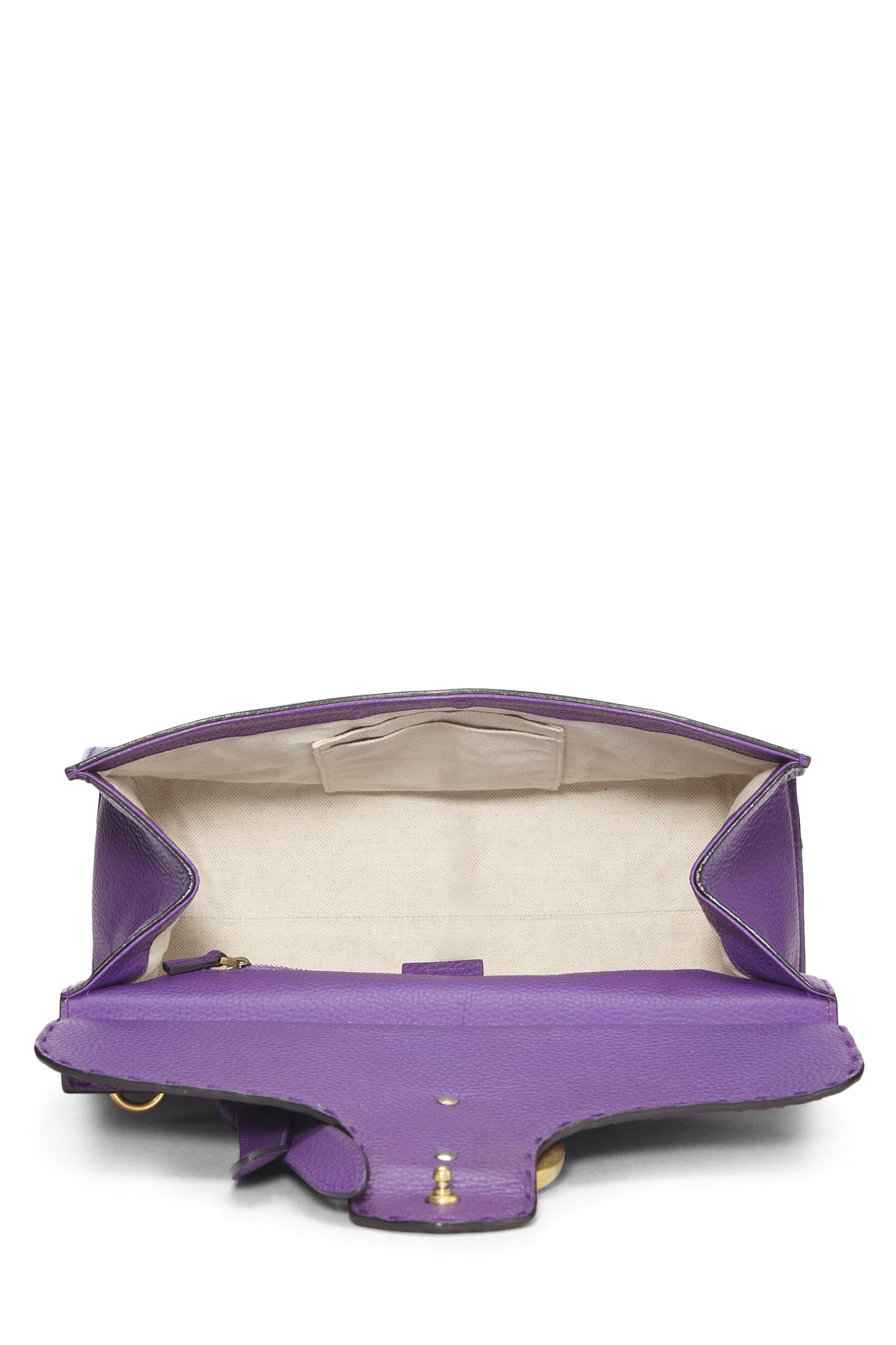 Gucci, Purple Leather Marmont Top Handle Flap Bag Small, Purple