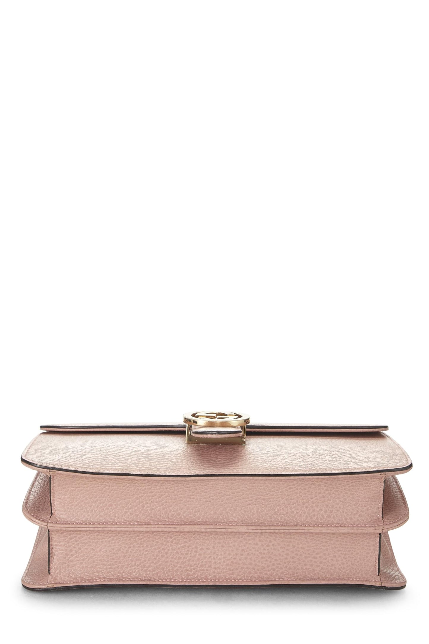 Gucci, Pink Leather Interlocking GG Crossbody Bag, Pink